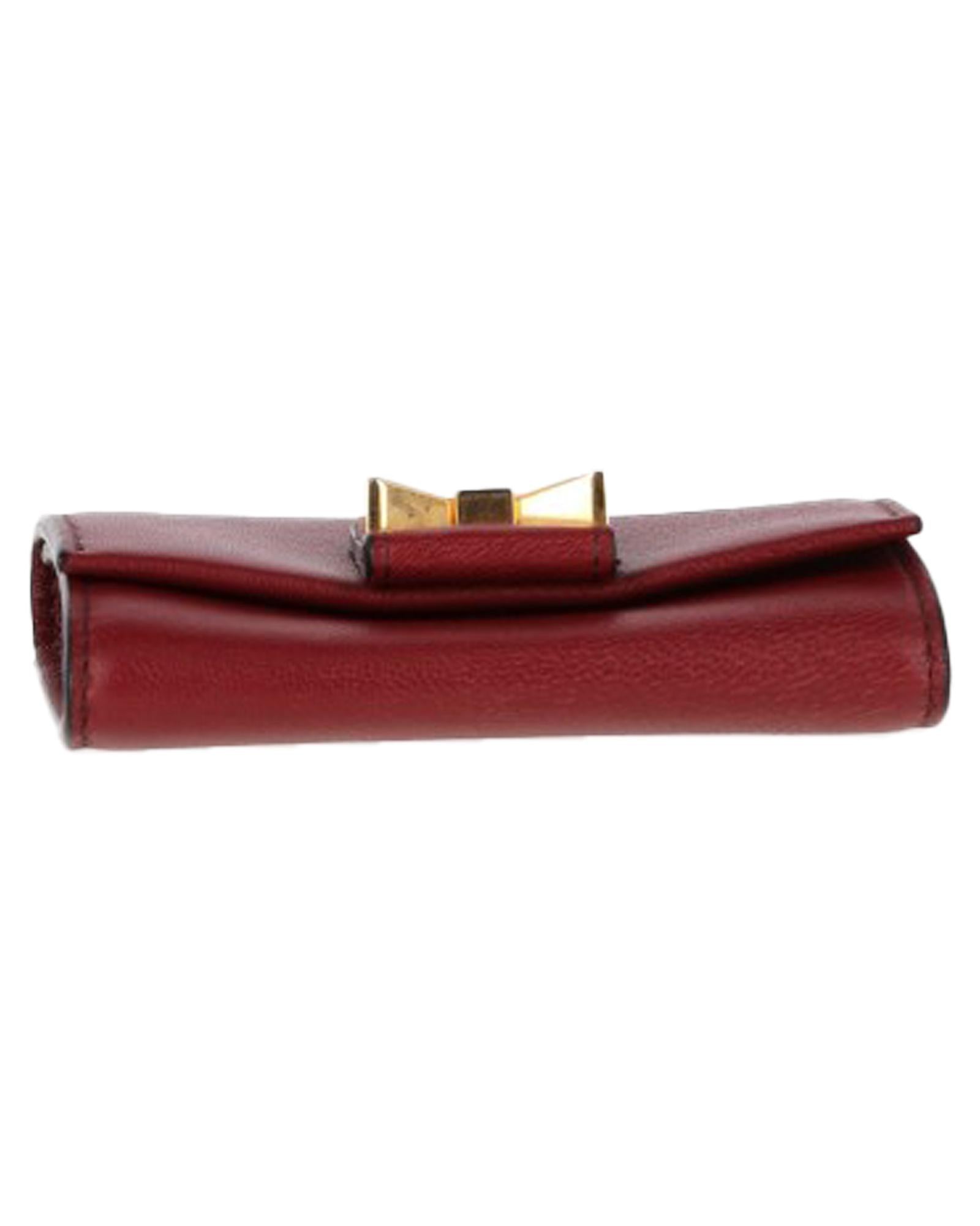 Mini Leather Bow Wallet - Compact & Stylish Crossbody Wallet for Women - Perfect for Everyday Use, Travel, and Shopping