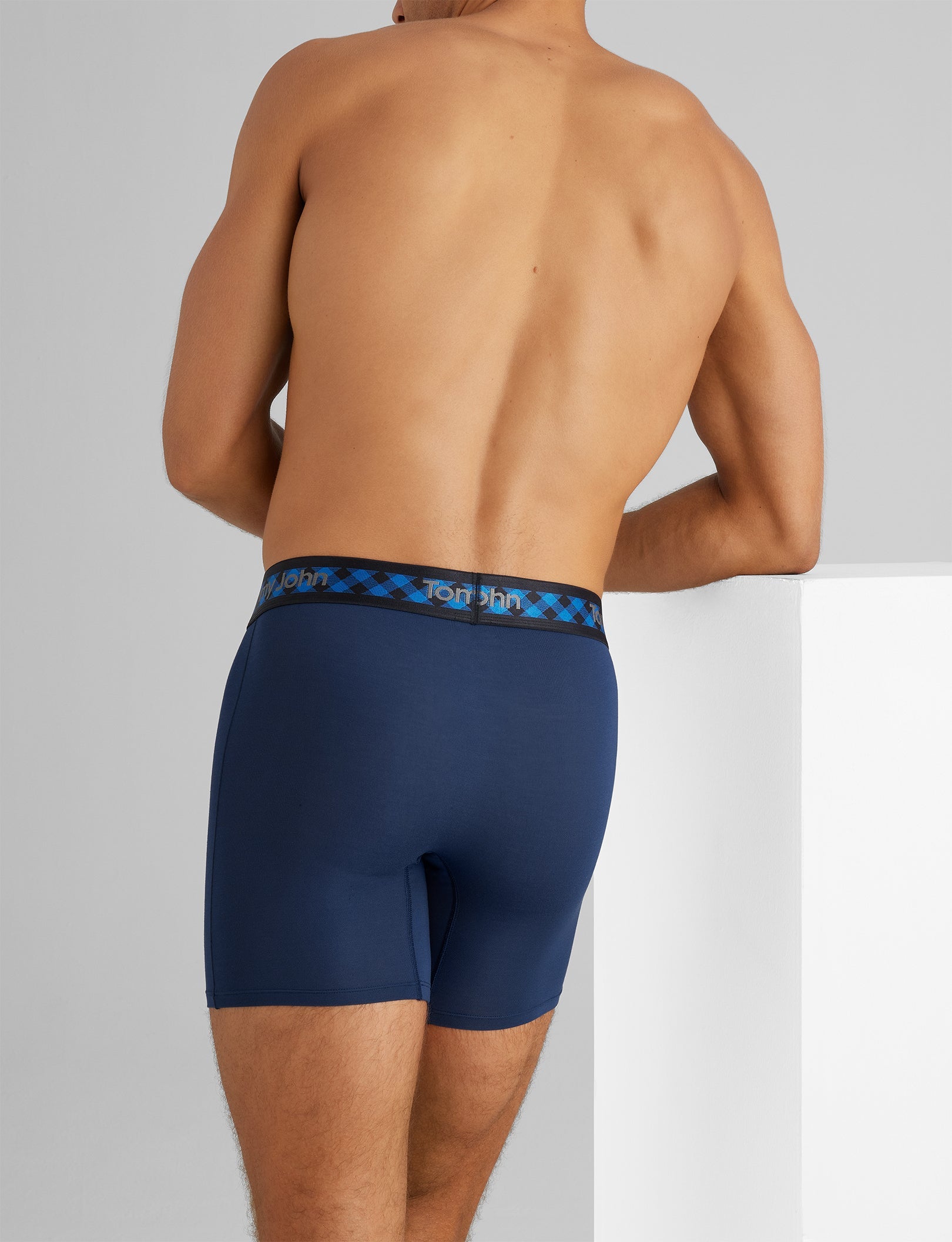 Second Skin Mid-Length Boxer Briefs - 6 Pack - Ultra Soft & Breathable Men's Underwear for All-Day Comfort - Perfect for Workout, Running & Daily Wear