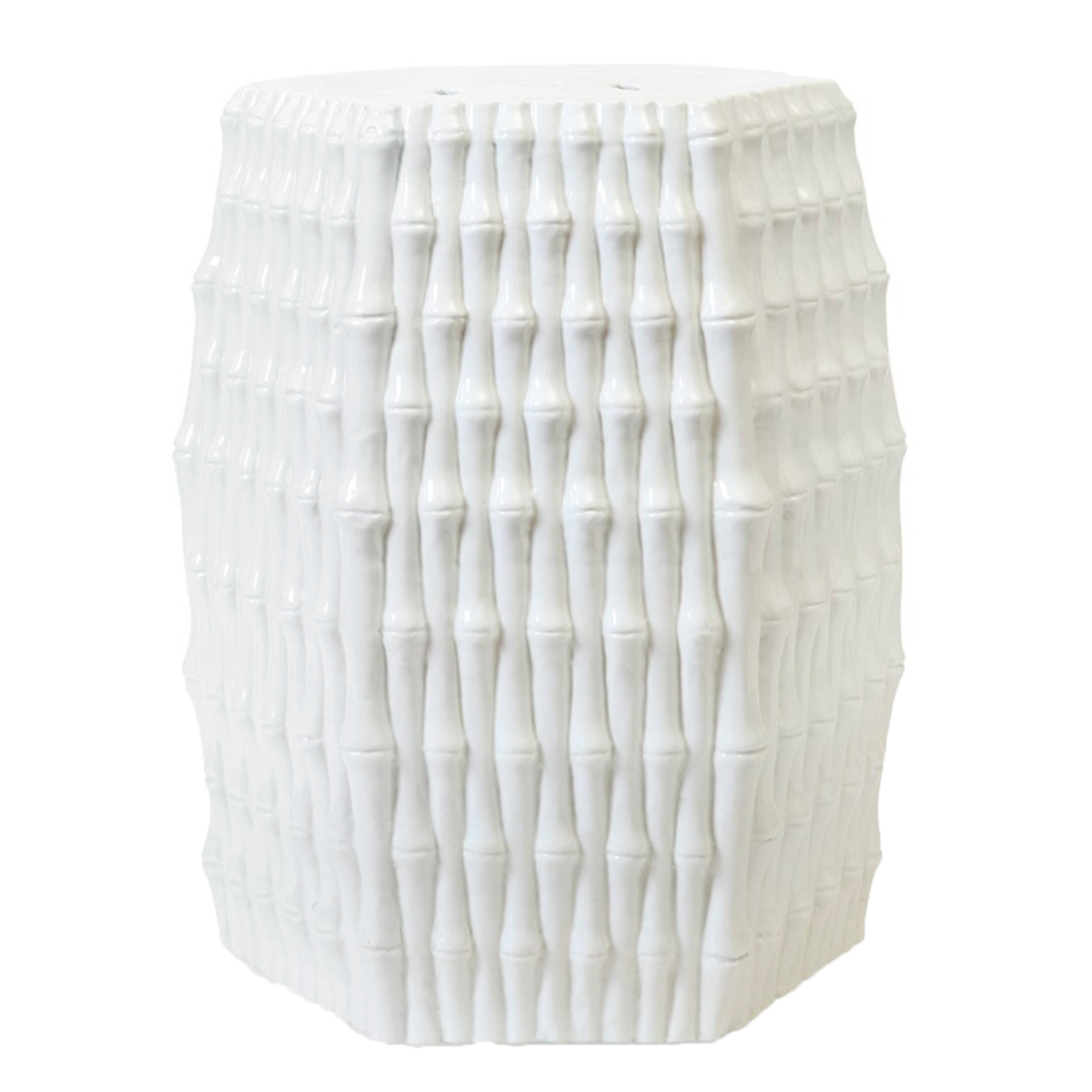 Handcrafted Burma White Garden Stool - Elegant Outdoor & Indoor Decorative Stool for Patio, Garden, or Home Decor - Perfect for Seating, Plant Stand, or Side Table