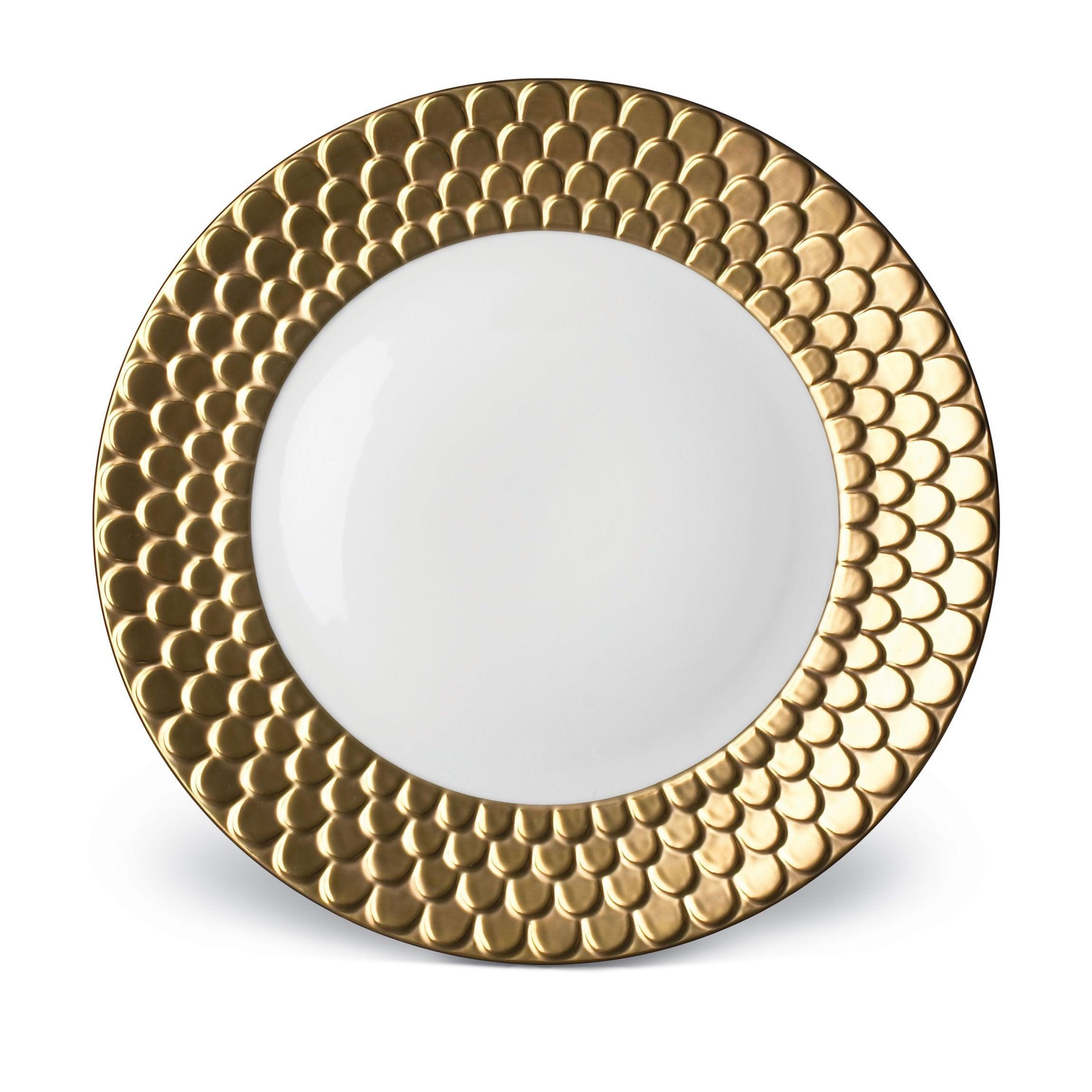 Aegean Gold Charger Plate - Elegant Dinnerware for Weddings, Parties & Special Occasions
