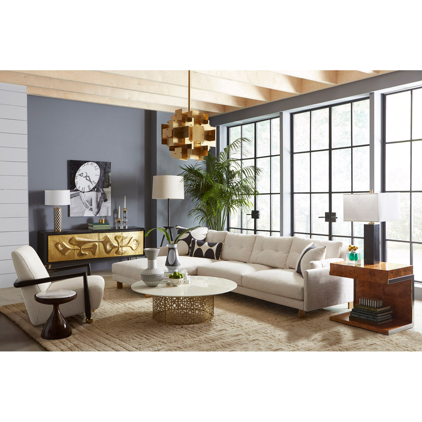 St. Germain Club Chair - Modern Accent Armchair for Living Room, Lounge & Office - Comfortable Upholstered Furniture for Home Decor
