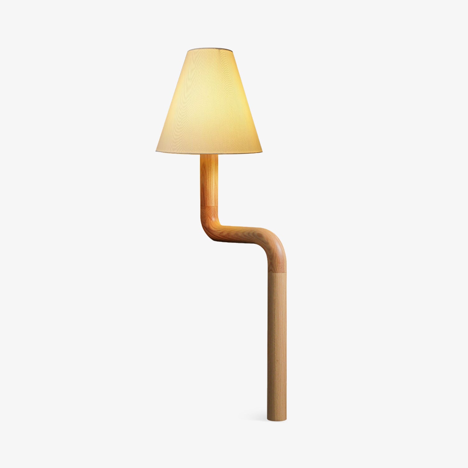 Handcrafted Bendable Wood Table Lamp - Adjustable Modern Desk Light for Home Office, Bedroom & Living Room Decor