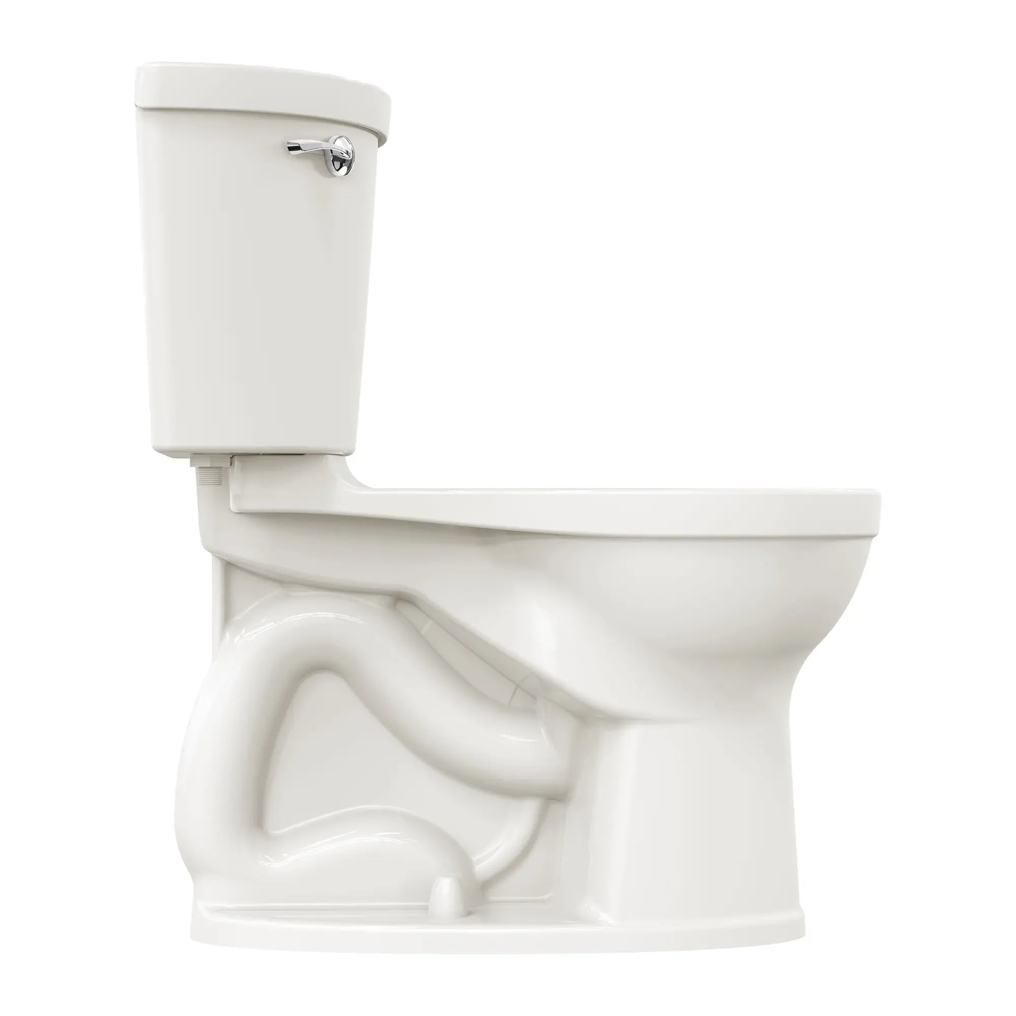 Champion PRO Two-Piece 1.28 GPF Water-Saving Round Front Toilet Bowl - Chair Height Comfort, Easy Installation for Bathroom Remodeling (Toilet Seat Not Included) - Perfect for Small Bathrooms, Apartments & Modern Homes