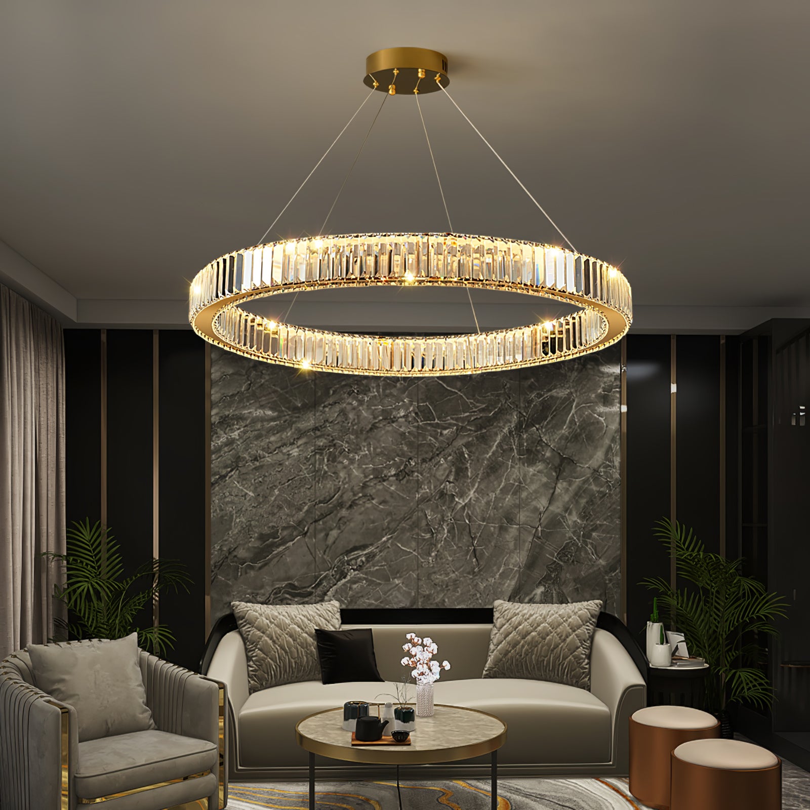Elegant Bertolda Crystal Chandeliers - Modern Ceiling Lighting Fixture for Dining Room, Bedroom & Living Room Decor