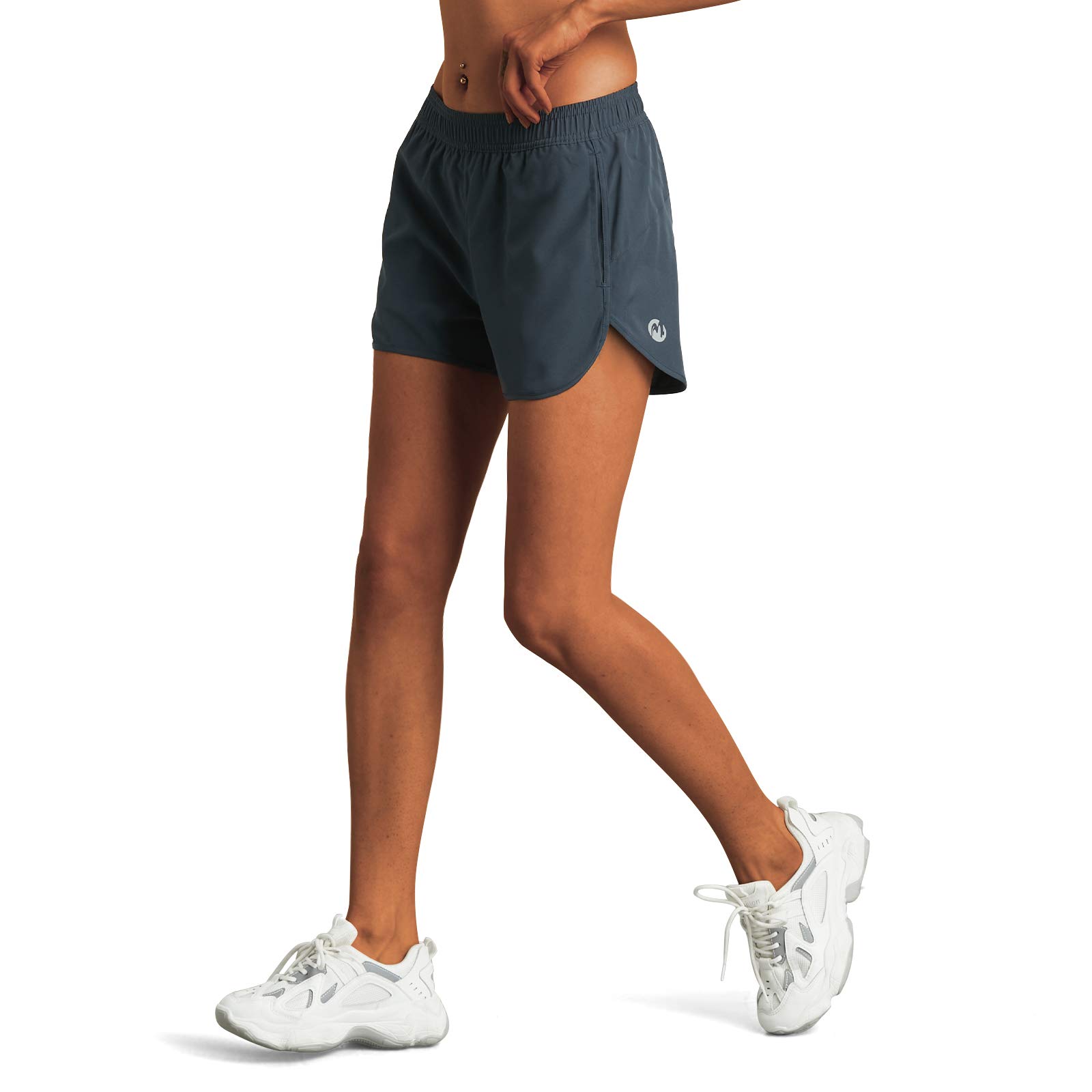 M MOTEEPI Women's High Waisted Running Shorts with Liner - Athletic Sports Shorts with Phone Pockets & Double Layer - Perfect for Gym, Yoga, Jogging & Outdoor Workouts