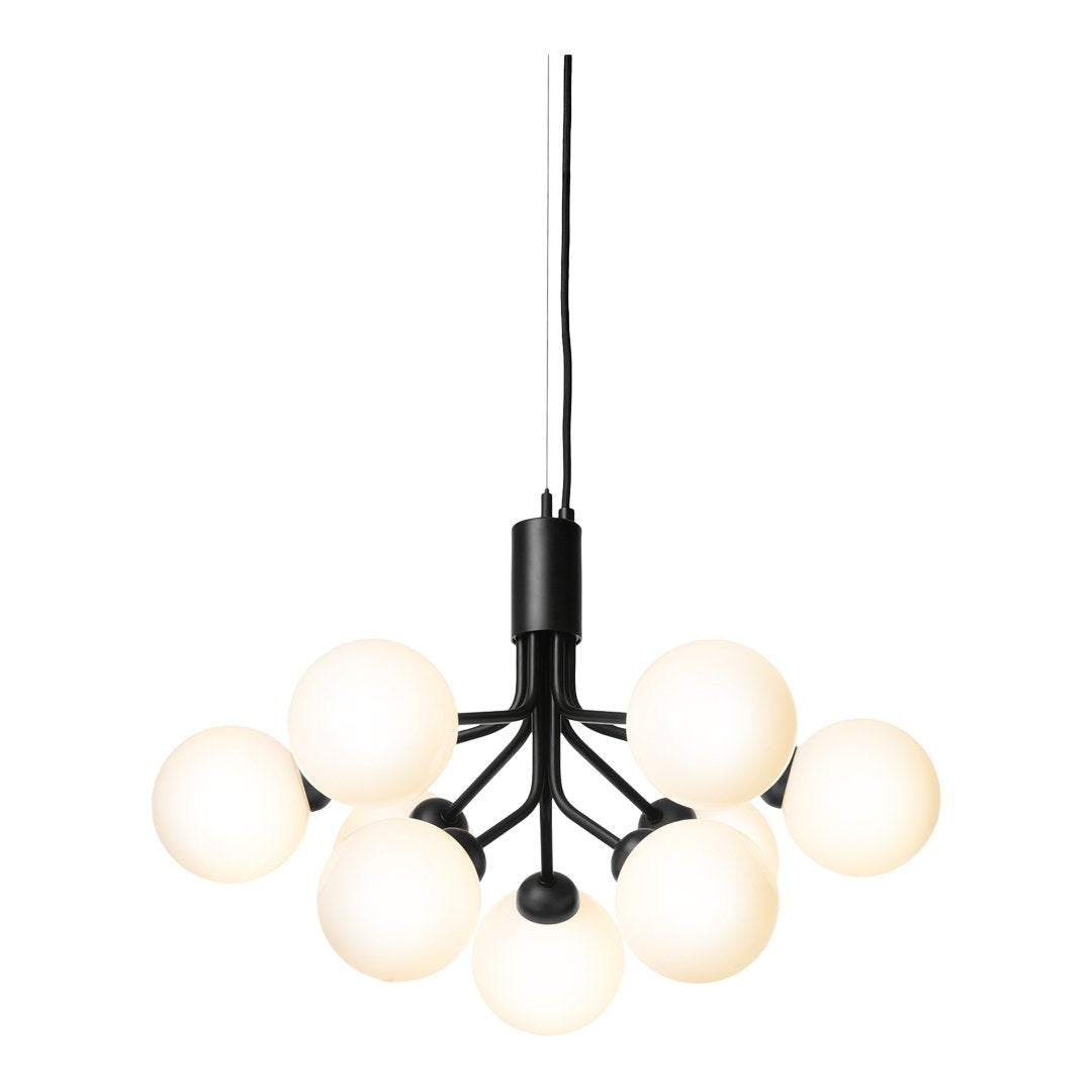 Apiales 9-Light Modern Crystal Chandelier - Elegant Ceiling Lighting Fixture for Dining Room, Living Room & Bedroom Decor