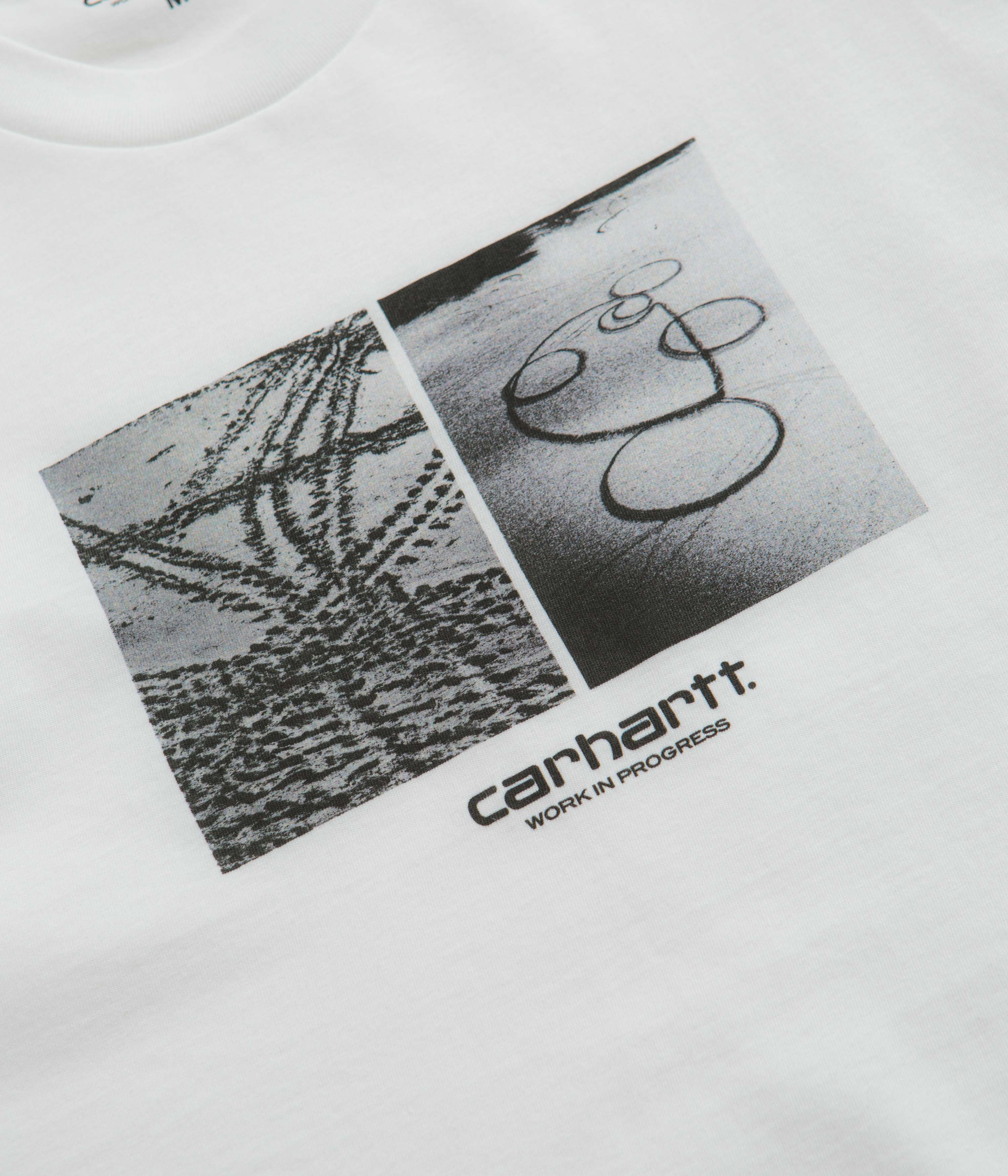 Carhartt Men's Motorcycle T-Shirt - Comfortable Cotton Short Sleeve Tee for Riding & Casual Wear - White