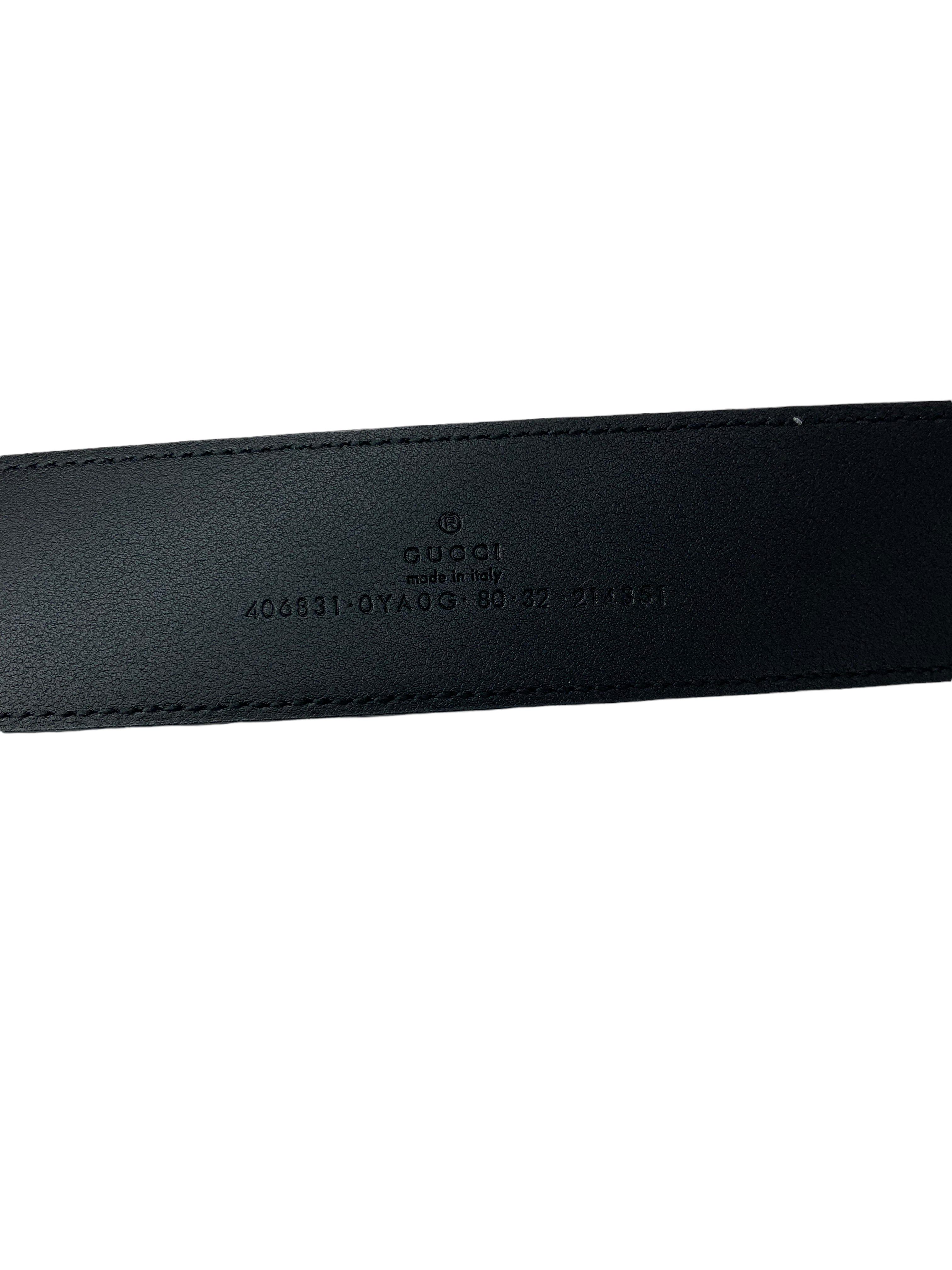 Authentic GUCCI GG Marmont Leather Belt - Size 80 (32