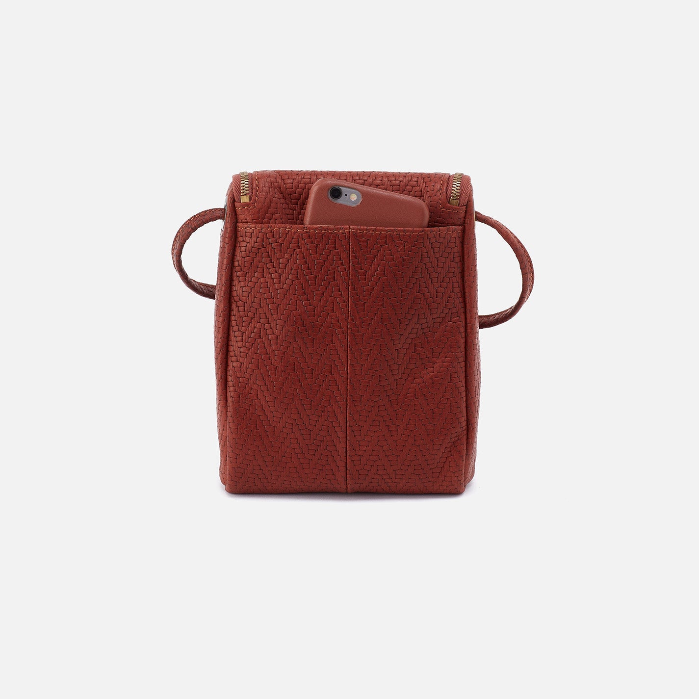 Soft Embossed Leather Fern Crossbody Bag in Tuscan Brown - Stylish Everyday Purse for Women, Perfect for Work, Shopping & Travel