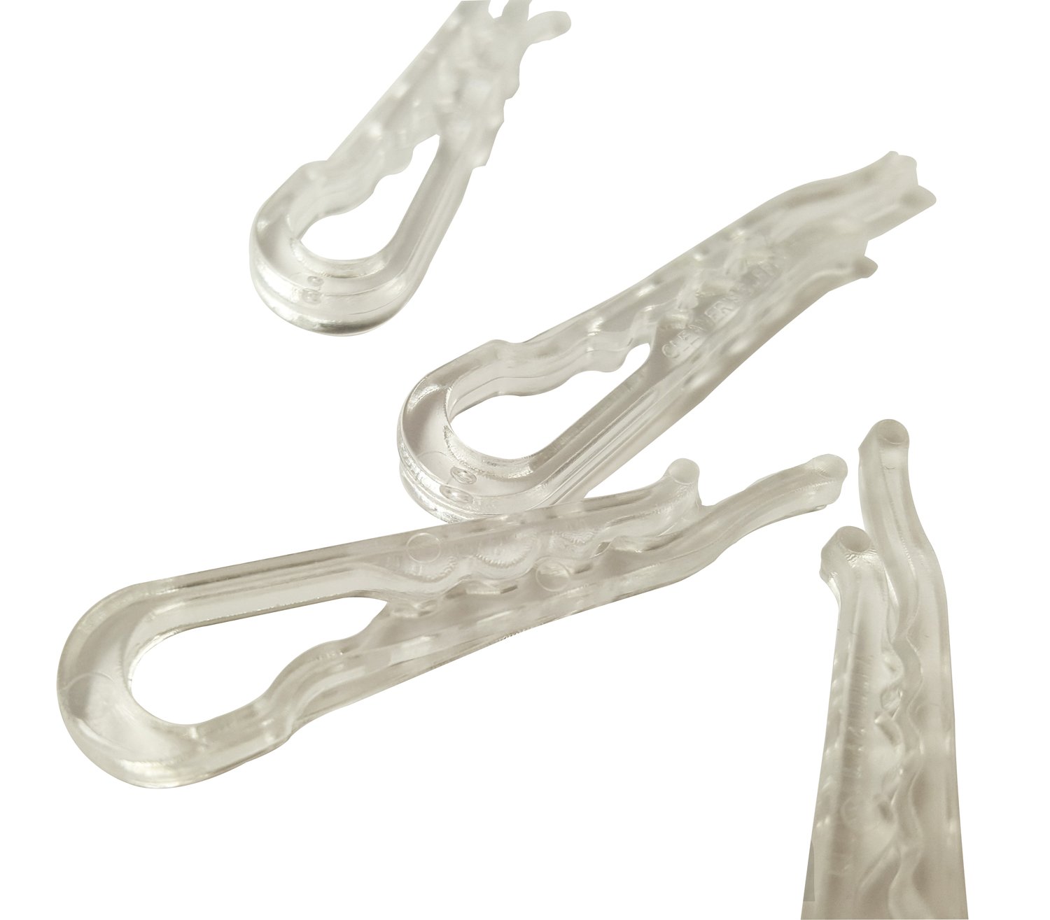 Durable U-Shape Clear Plastic Alligator Clips for Shirts, Pants, Socks & Garment Folding - 1000 Pack | Perfect for Laundry, Crafting & Clothes Organization