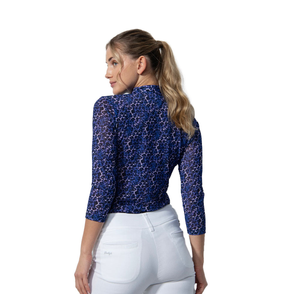 Women's 3/4 Sleeve Mesh Golf Polo Shirt - Breathable Athletic Top for Daily Sports & Outdoor Activities | Perfect for Golf, Tennis & Casual Wear