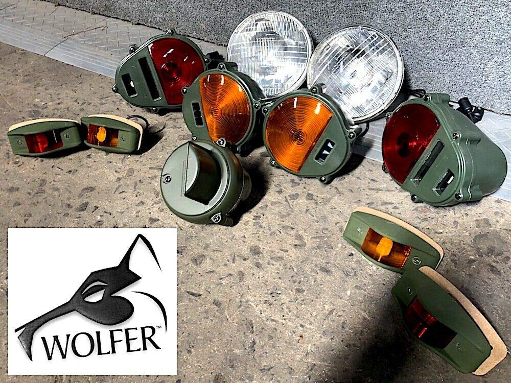 TACOM LED Light Set - Headlights, Markers, Tail Lights, Parking & Blackout Lights for Humvee, M35, M939 Military Trucks - Off-Road, Tactical & Emergency Use