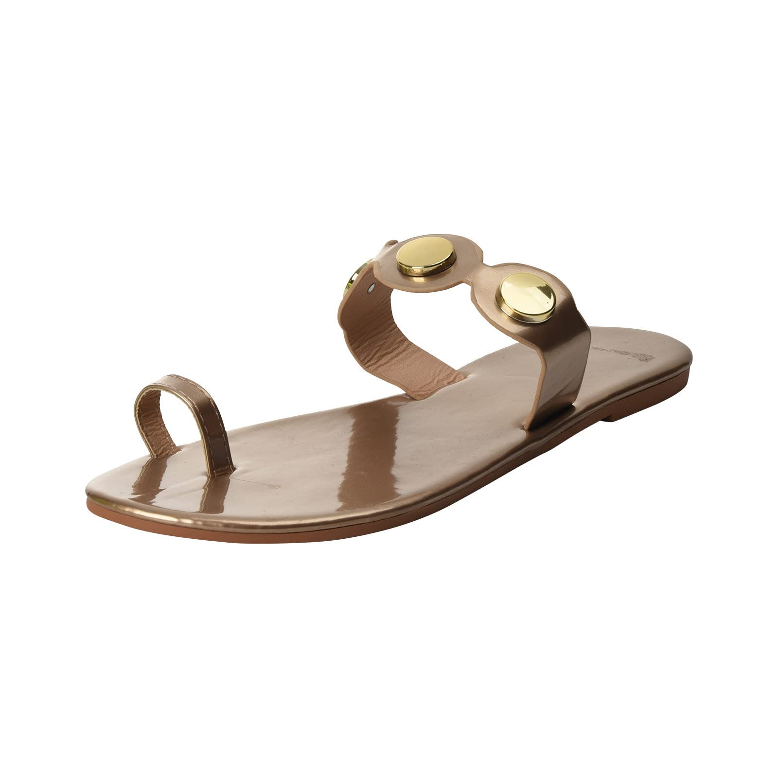 Women's Summer Sandals - Comfortable Metal Toe Flip Flops with Low Heel for Casual Wear, Beach, Pool & Vacation Outfits
