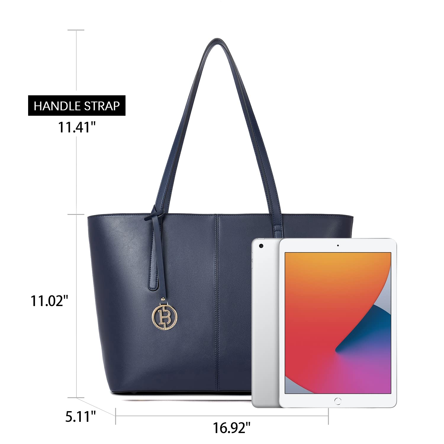 BOSTANTEN Genuine Leather Women's Tote Bag - Stylish Shoulder Purse for Work, Travel & Everyday Use | Premium Handbag for Women