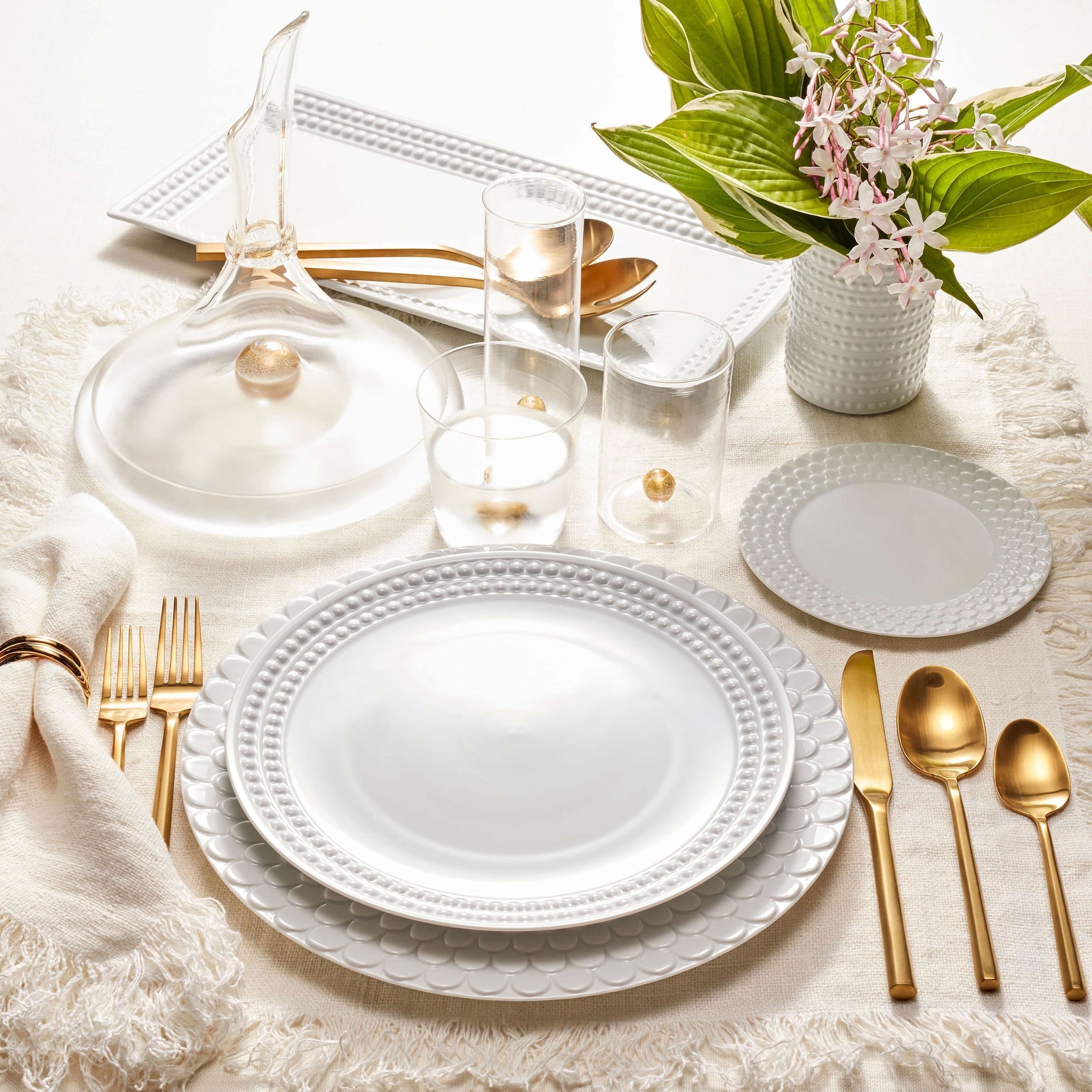 Aegean White Bread and Butter Plate Set - Elegant Dinnerware for Breakfast, Brunch, and Tea Time | Perfect for Restaurants, Cafes, and Home Dining