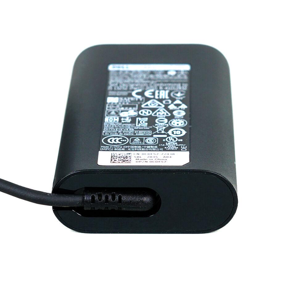 Genuine Dell 45W Laptop Charger for XPS 12 L221X - 19.5V 2.31A AC Power Adapter (Model 4H6NV CDF57) | Fast Charging & Reliable Power Supply for Home, Office & Travel Use