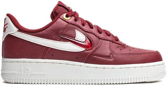 Nike Air Force 1 Women's Premium Sneakers - Team Red/Gym Red - Size 7 - Comfortable Athletic Shoes for Running, Gym & Casual Wear
