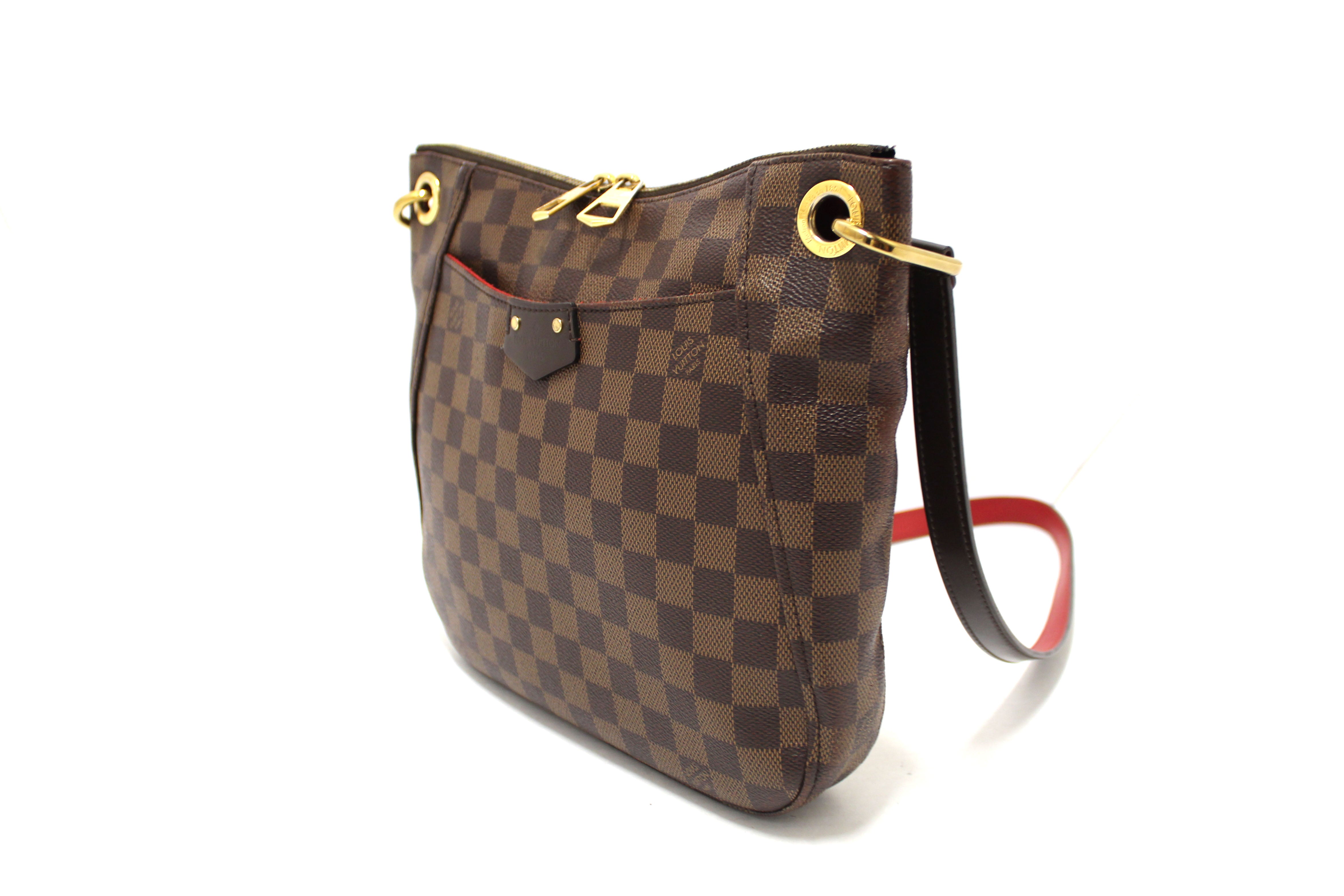 Authentic Louis Vuitton Damier Ebene South Bank Besace Messenger Bag for Women | Crossbody Shoulder Bag | Stylish & Durable Designer Handbag for Work, Travel & Everyday Use