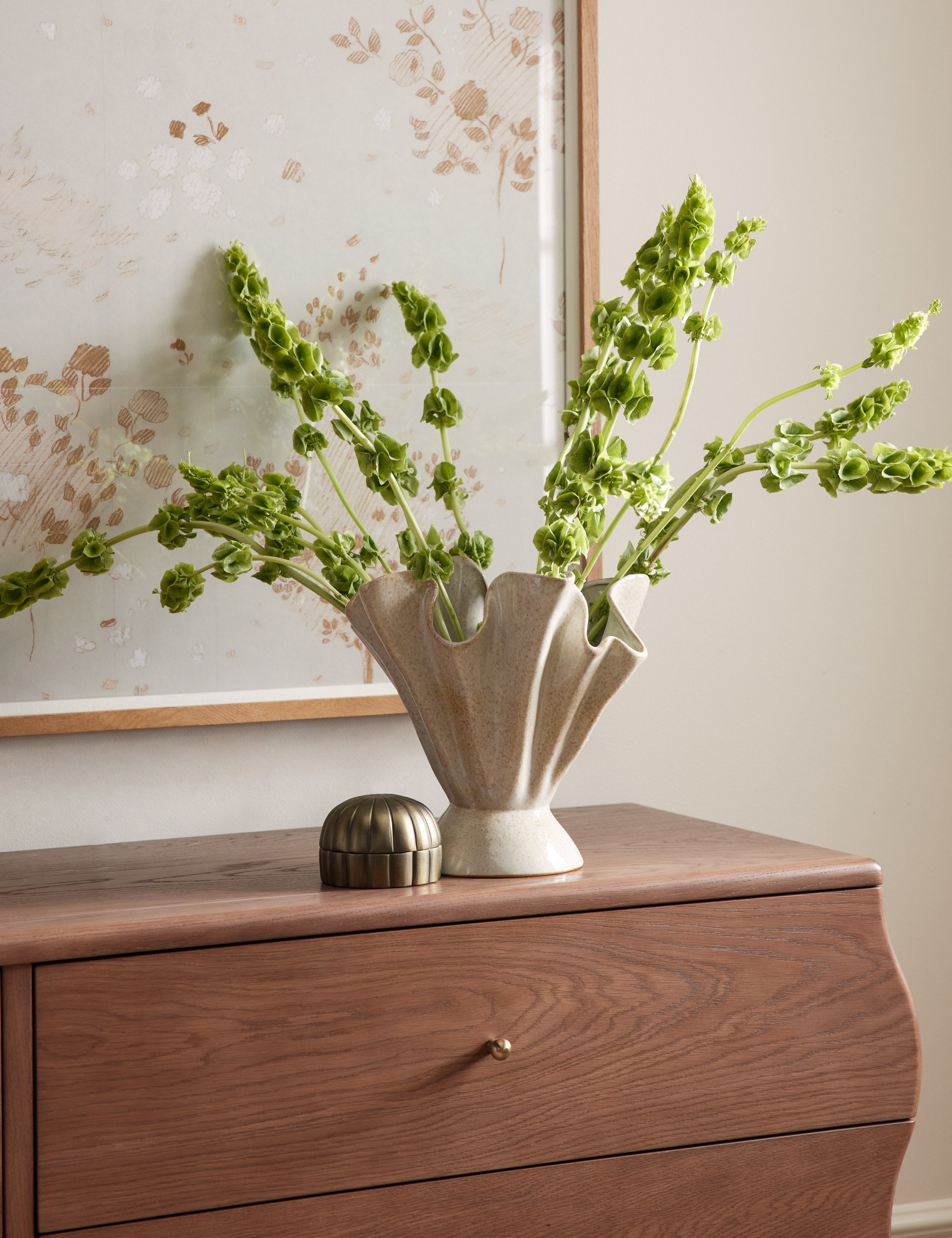 Darcia Vase - Modern Ceramic Flower Vase for Home Decor, Wedding Centerpiece & Gift Idea - Elegant Tabletop Decoration for Living Room, Dining Table & Office