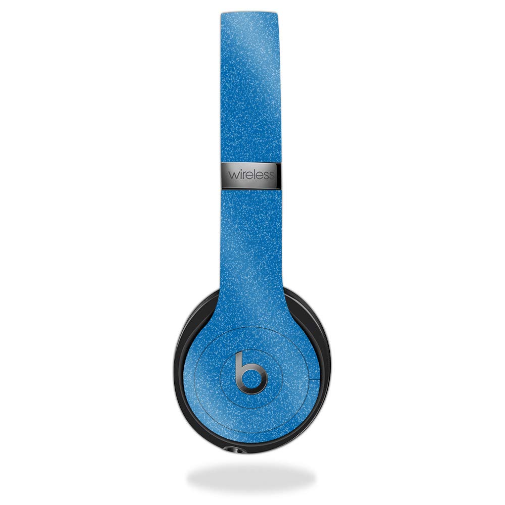 MightySkins Glossy Glitter Skin Cover for Beats Solo 3 Wireless Headphones - Blue | Protective & Durable High-Gloss Finish | Easy to Apply & Remove | Made in USA | Perfect for Gym, Travel & Daily Use