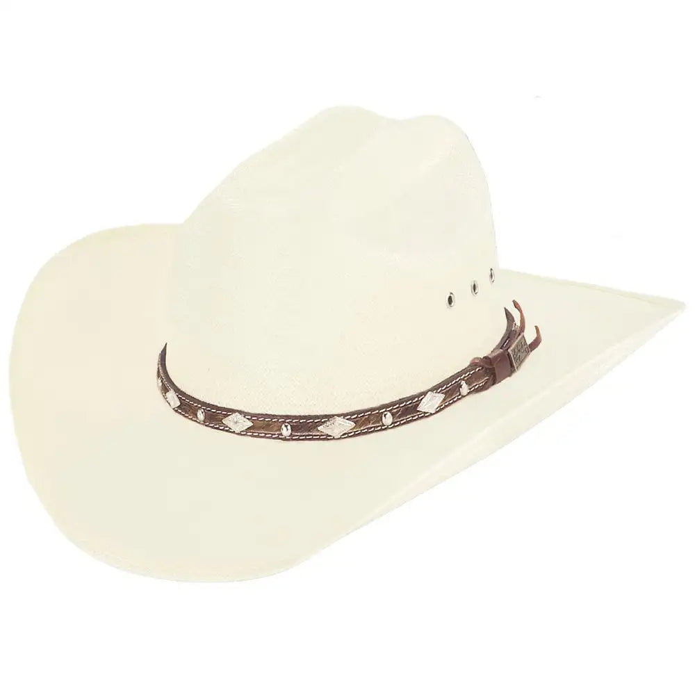 Larry Mahan's Brindle 4 1/2 Size 10X Straw Cowboy Hat - Western Rodeo Riding & Outdoor Sun Protection