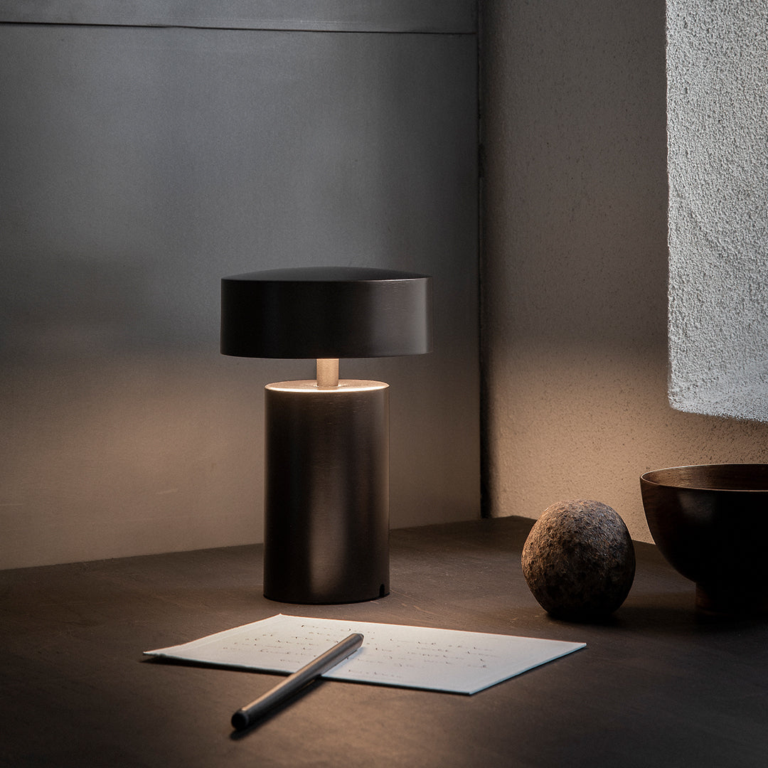 Modern LED Column Table Lamp - Adjustable Brightness for Bedroom, Living Room & Office - Energy Efficient Desk Light for Reading, Working & Decor