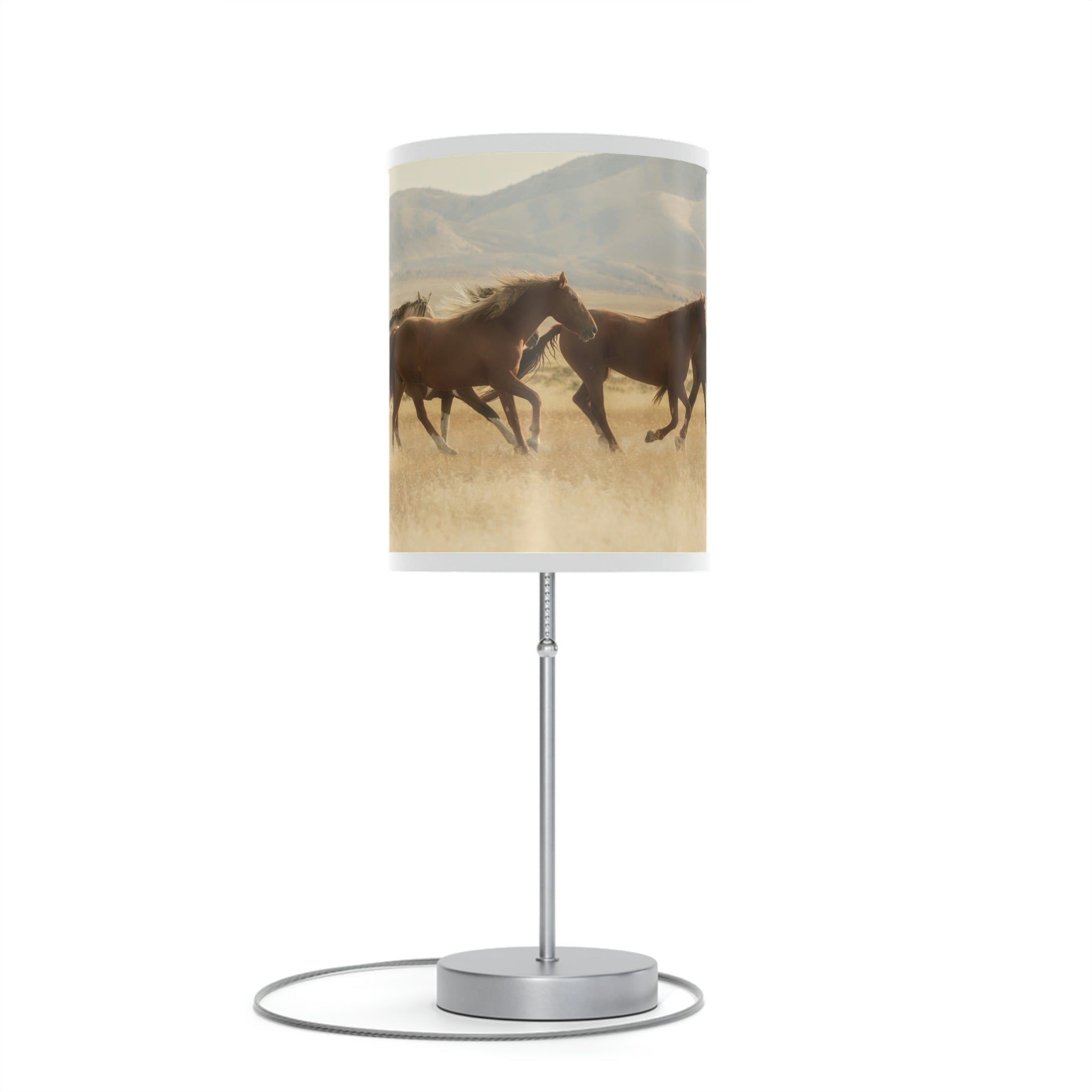 Galloping Horse Table Lamp - Western Style Bedroom & Office Lighting for Home Decor - Perfect for Western Themed Rooms, Cowboy Decor, and Ranch Style Interiors