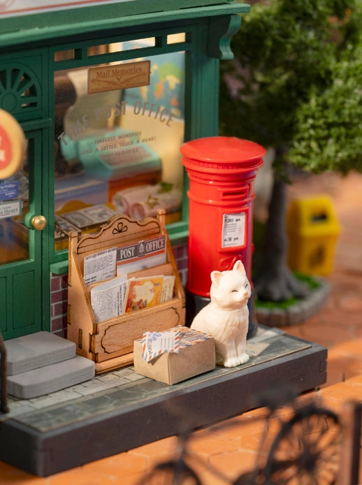 Century Post Office DIY Miniature House Kit - Creative Miniature Building Model for Adults, Collectors & Hobbyists - Perfect for Home Decoration, Gift Giving & Relaxation Therapy