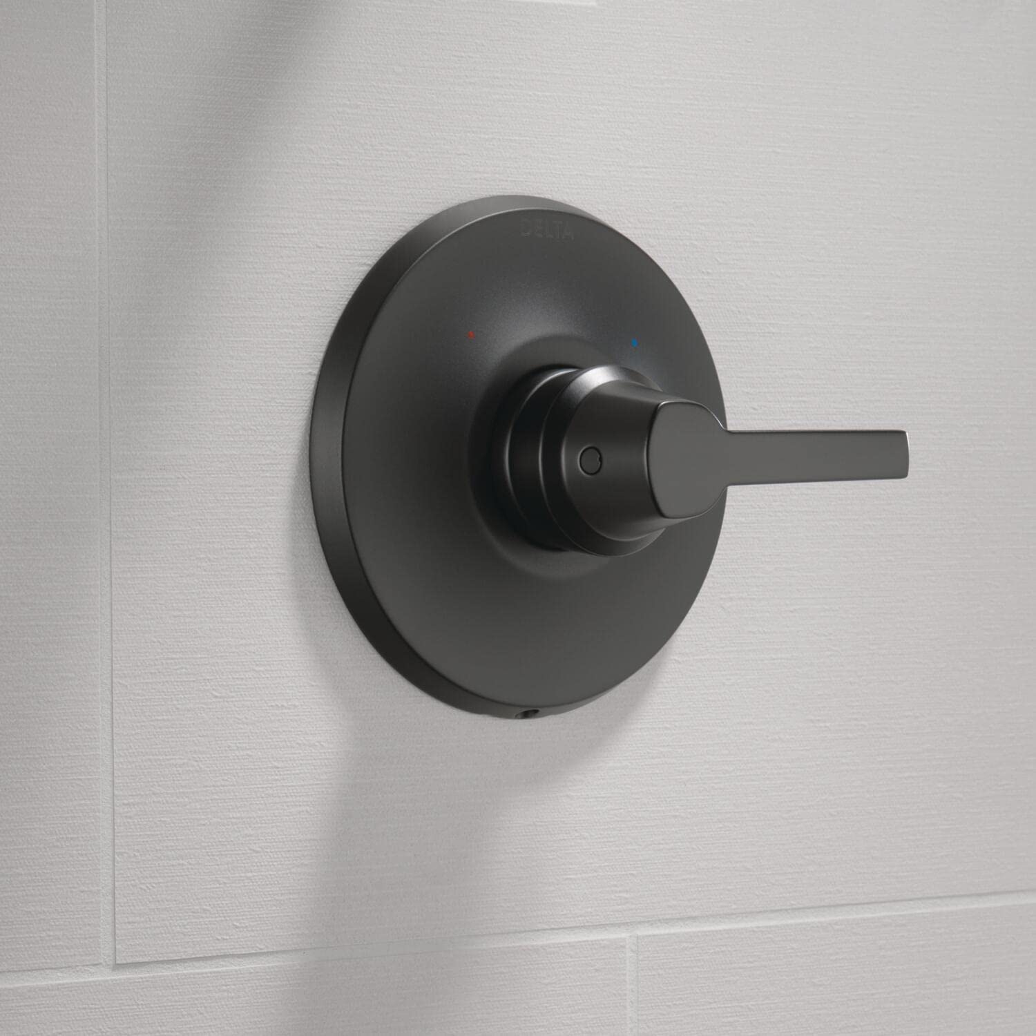 Delta T14072-BL Matte Black Shower Valve Trim Kit - Replacement Handle for Delta Shower Systems, Compatible with Black Shower Faucets (Valve Not Included) | Perfect for Bathroom Renovations & Modern Home Upgrades