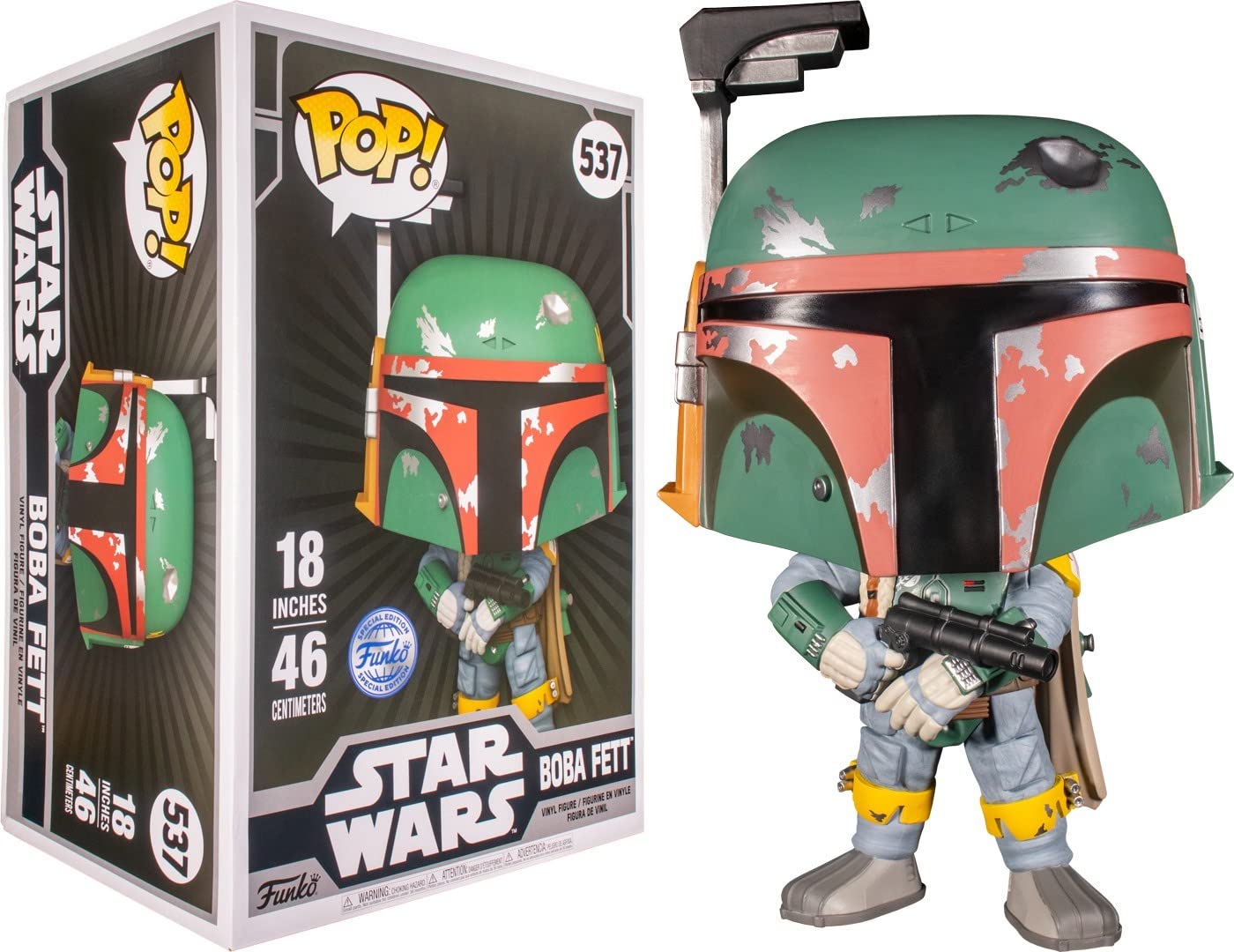 Funko POP! Star Wars Boba Fett Vinyl Figure 18 - Collectible Toy for Fans, Gift for Star Wars Enthusiasts | Perfect for Display, Office Decor, and Pop Culture Collections