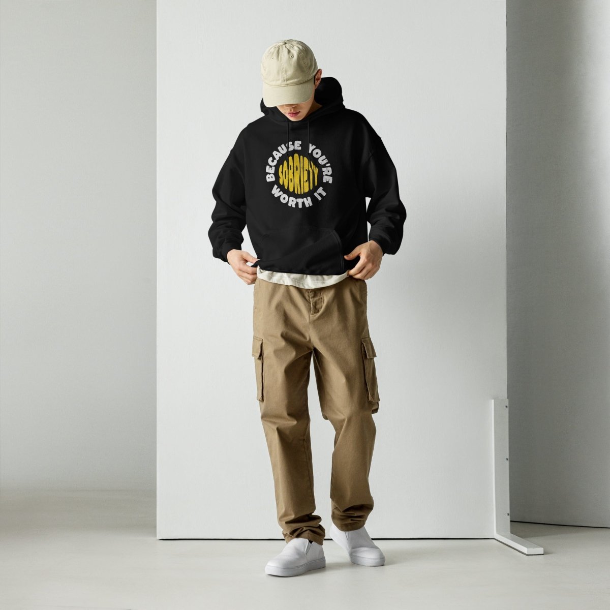 Empowering Sobriety Unisex Hoodie - Motivational Recovery Apparel for Men & Women - Perfect for AA Meetings, Sober Living & Daily Inspiration