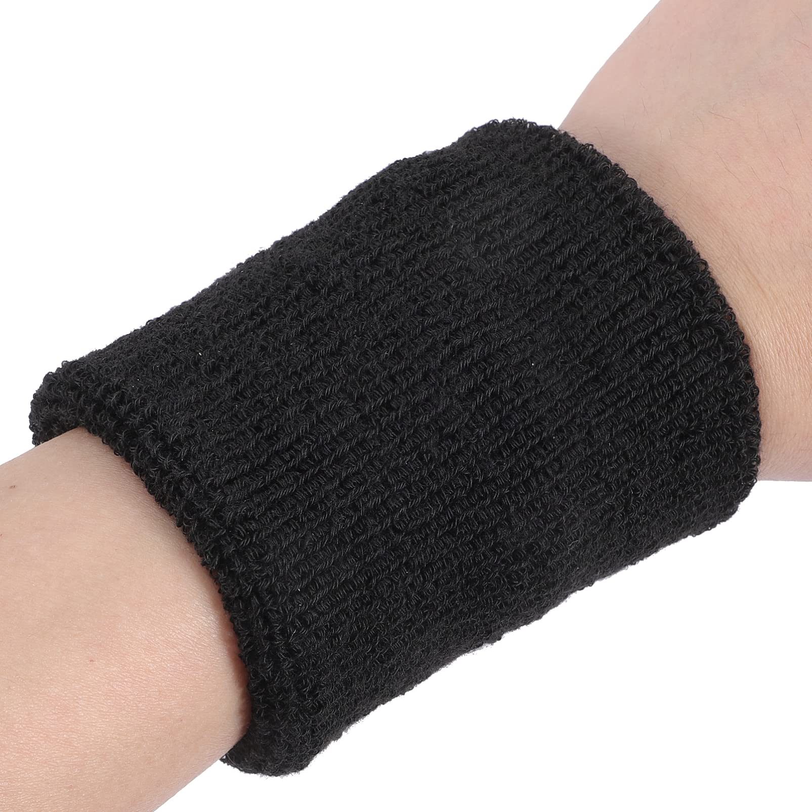 6 Pack Sweat Wristbands for Men & Women - Breathable Tennis Wristbands for Sports, Gym, Dance & Workout - Non-Slip Exercise Bands for Basketball, Running, Yoga & Fitness Activities