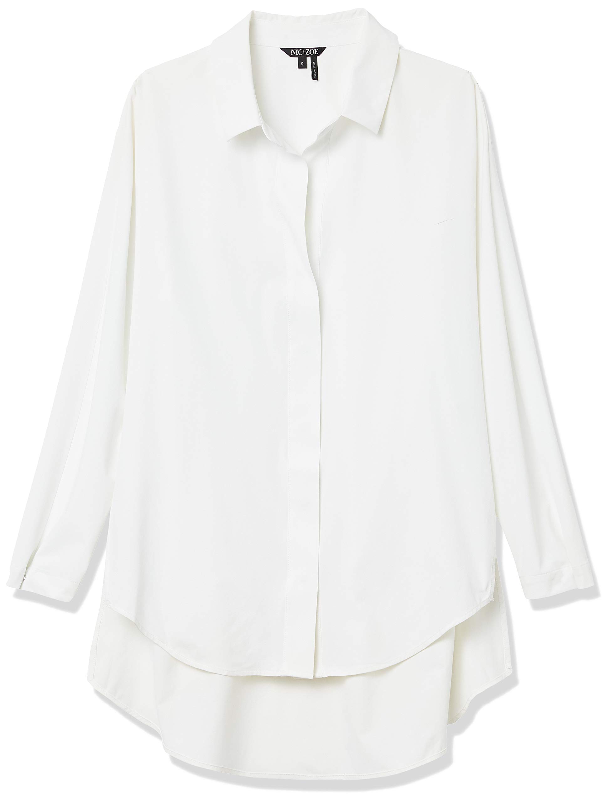 NIC+ZOE Women's Button Front Blouse - Casual Long Sleeve Shirt for Work & Everyday Wear | Stylish Office & Weekend Outfit