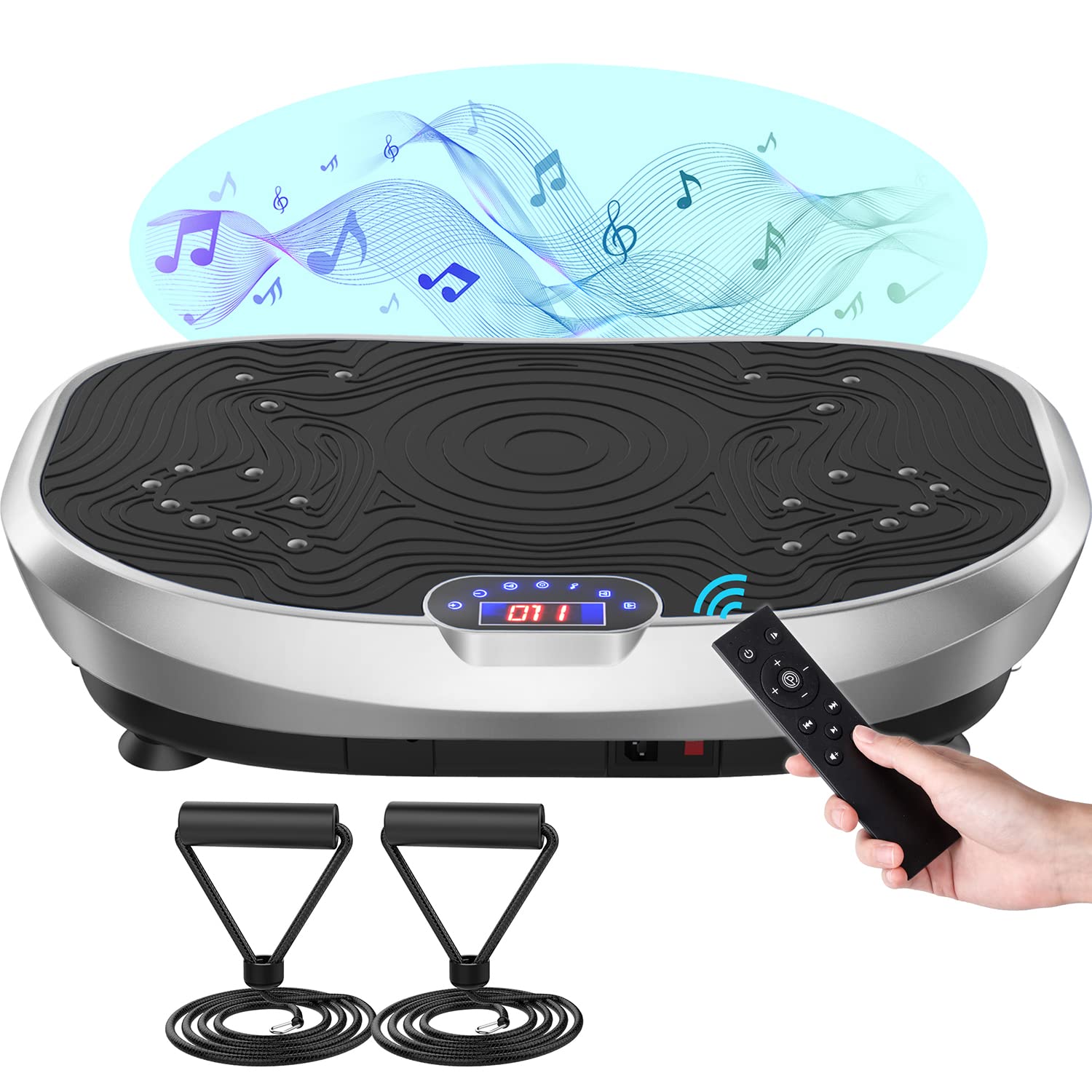 AXV Vibration Plate Exercise Machine - Whole Body Workout Platform for Weight Loss, Toning & Fitness - Power Vibration Technology - Perfect for Home Gyms, Wellness & Body Shaping - Ideal for Post-Workout Recovery, Senior Fitness & Low-Impact Exercise