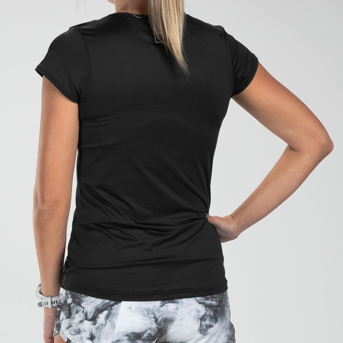 Women's Elite Running T-Shirt - Breathable Moisture-Wicking Workout Top for Gym & Outdoor Sports | Black