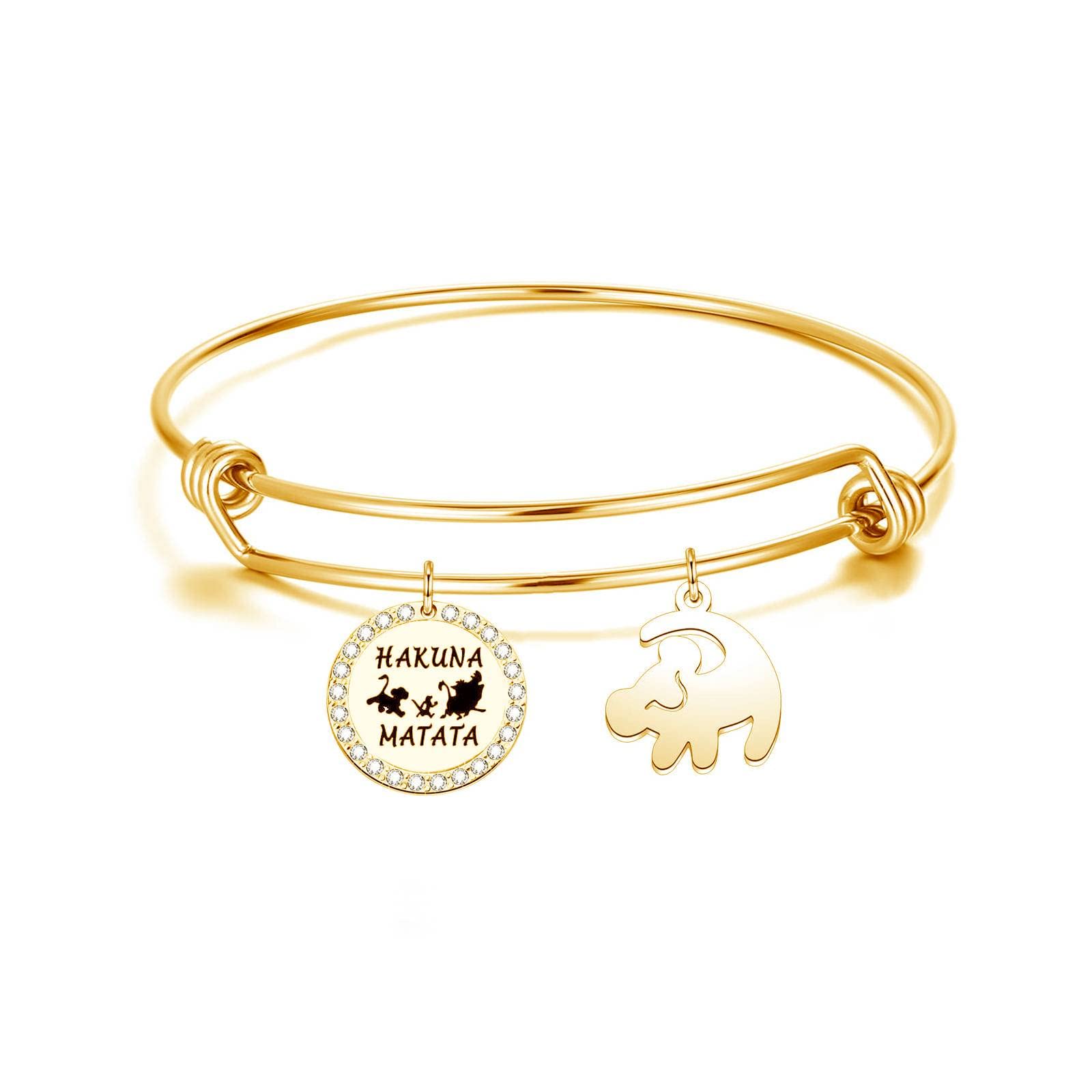 Lion King Inspired Hakuna Matata Earrings for Women - Disney Movie Jewelry Gifts for Girls, Best Friends Birthday Present - Perfect for Cosplay, Disney Theme Parties & Everyday Wear