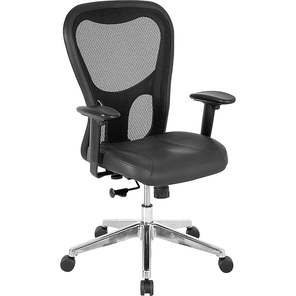 Lorell High Back Office Chair - Ergonomic Executive Desk Chair with Adjustable Height, Black - Perfect for Home Office, Gaming, and Workspace Comfort