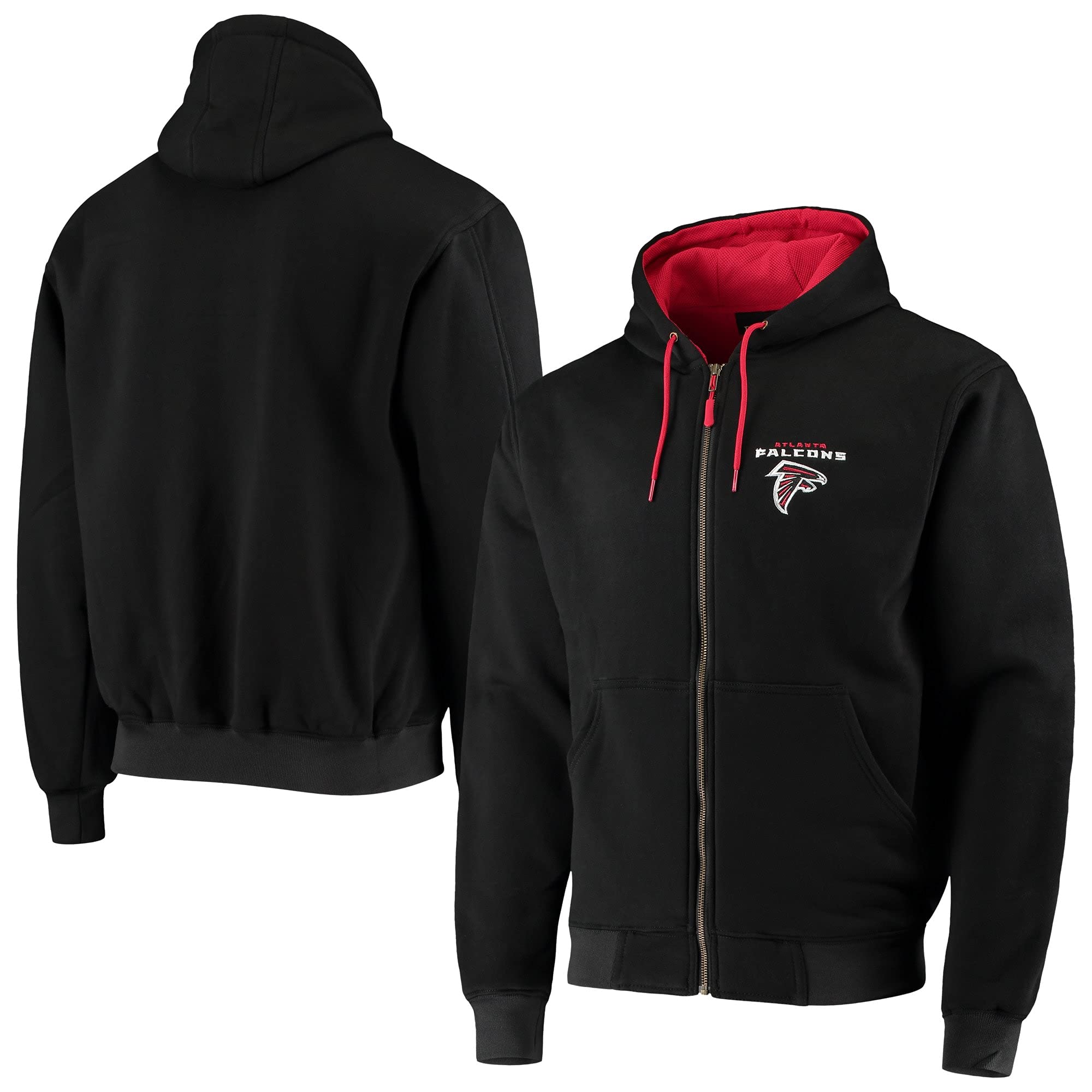 Men's Craftsman Full Zip Thermal Hoodie - Heavyweight Fleece Lined Winter Jacket for Outdoor Work & Casual Wear | Warm & Durable Cold Weather Hooded Sweatshirt for Construction, Hiking & Everyday Use