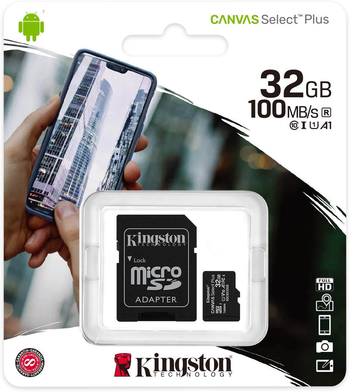 Kingston 32GB Class 10 Micro SDHC Memory Card - High Speed Storage for Amazon Fire Tablets (Fire 7, HD 8, HD 10, Kids Edition) & Fire TV - Expand Storage for Apps, Photos, Videos & Games