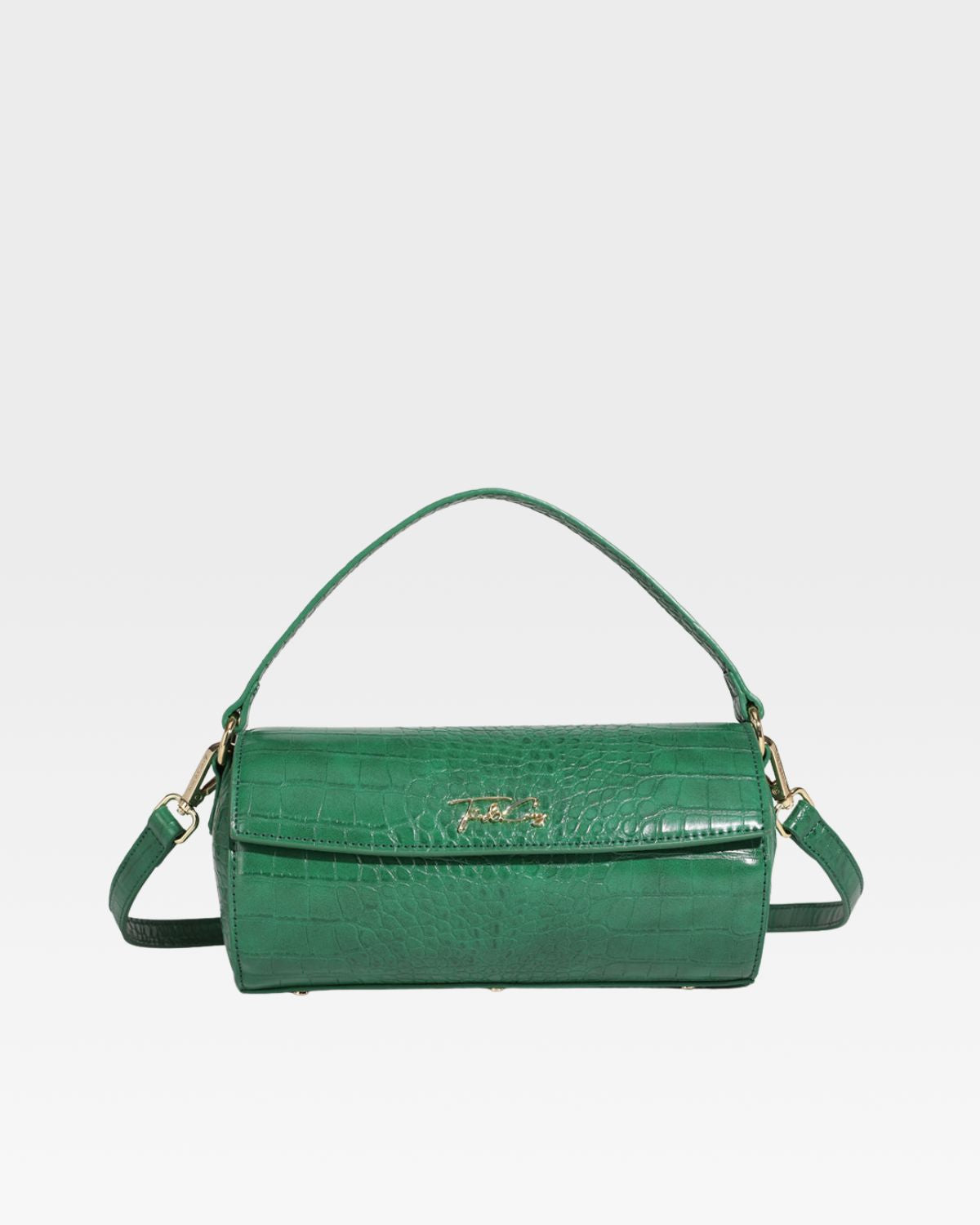 Emerald Green Barrel Purse for Women - Stylish Crossbody Bag for Everyday Use, Travel & Shopping