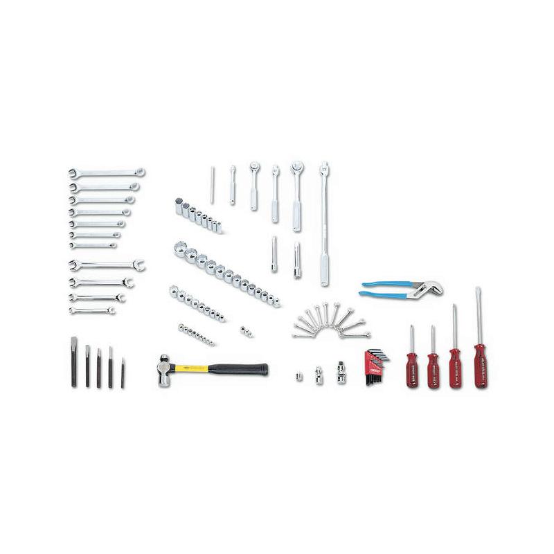 Wright Tool 161, 97-Piece Basic Mechanic Tool Set for Car Repair, Home Improvement & DIY Projects | Durable Hand Tools for Automotive, Plumbing & General Maintenance