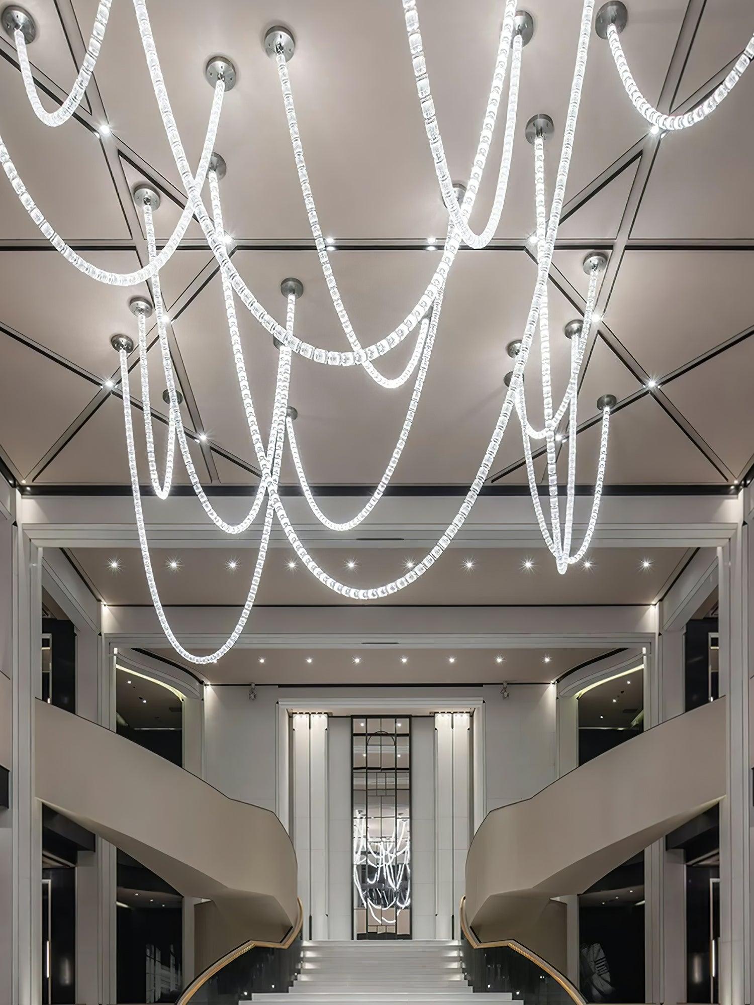 Gabriel Crystal Chandelier - Elegant Modern Ceiling Light Fixture for Dining Room, Living Room, Bedroom | Dimmable LED Lighting for Home Decor & Wedding Events