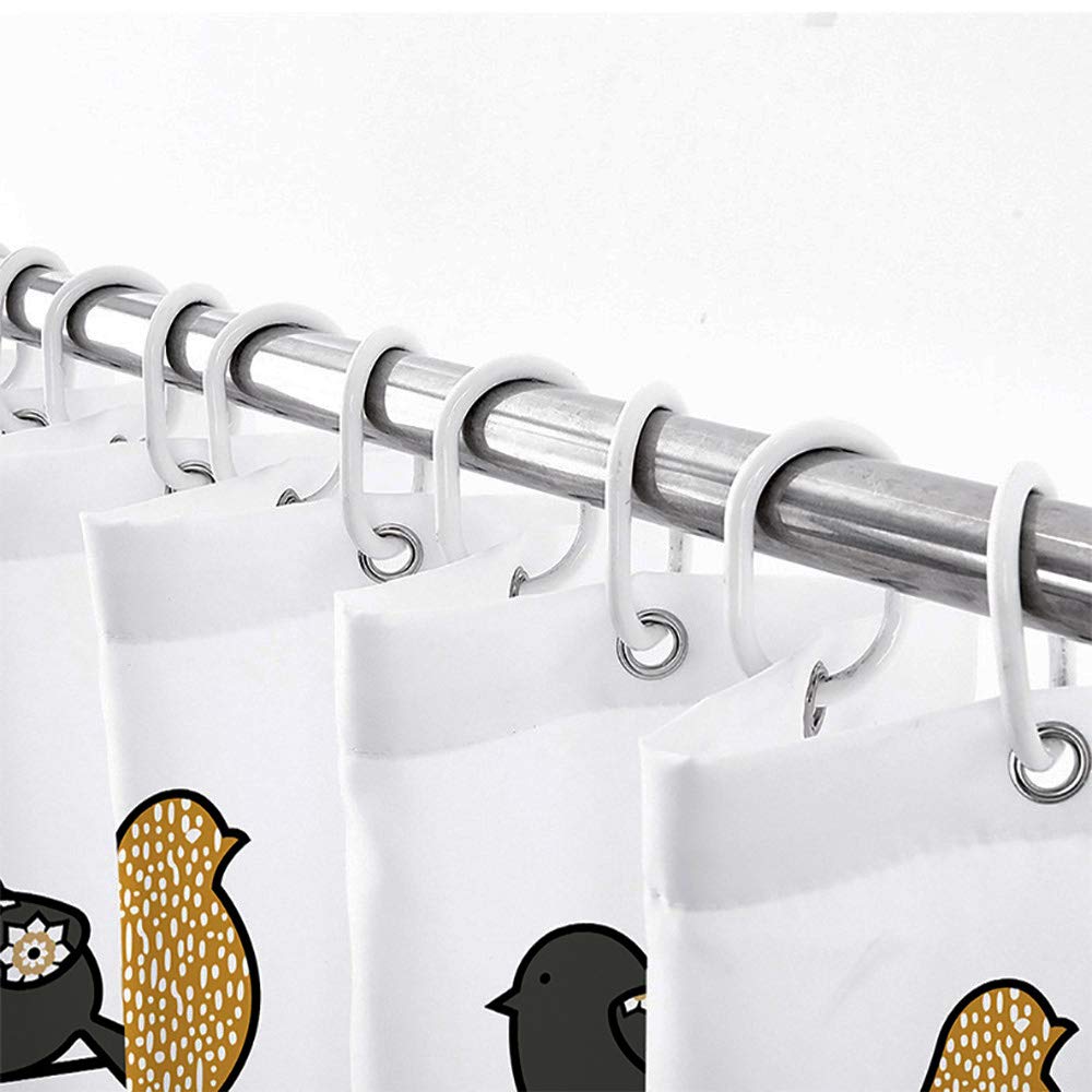 Farmhouse Animals Shower Curtain - Rustic Cow Horse Pig Design Bathroom Decor with 12 Hooks (69x72 inches) | Waterproof Fabric for Farm Theme Bath & Kids Room | Perfect for Country Style Home, Nursery, and Guest Bath Decor