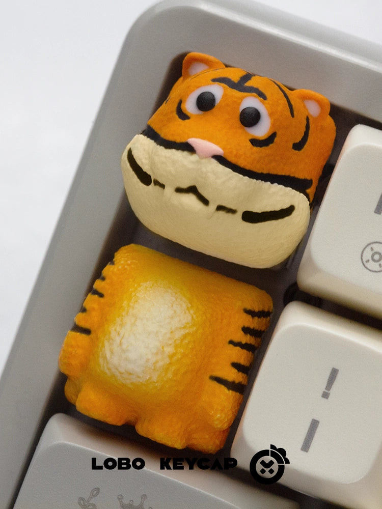 Beast Party Split Resin Keycaps - Custom Mechanical Keyboard Keycaps for Gaming & Typing (Perfect for PC, Mac, and Laptop Enthusiasts)
