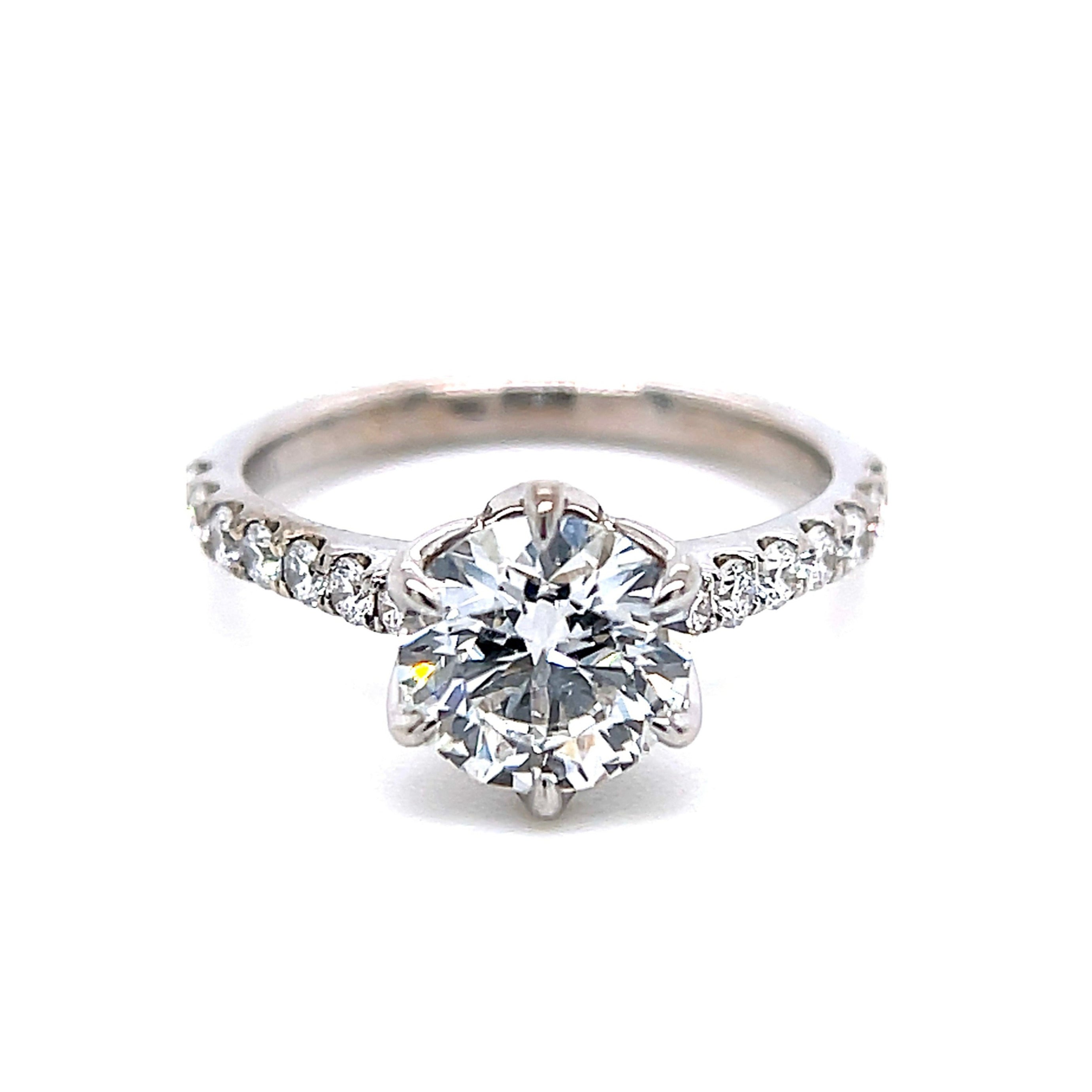 Modern Low Profile 6 Prong Lab Grown Diamond Solitaire Engagement Ring for Women - Perfect for Proposals, Weddings & Anniversary Gifts
