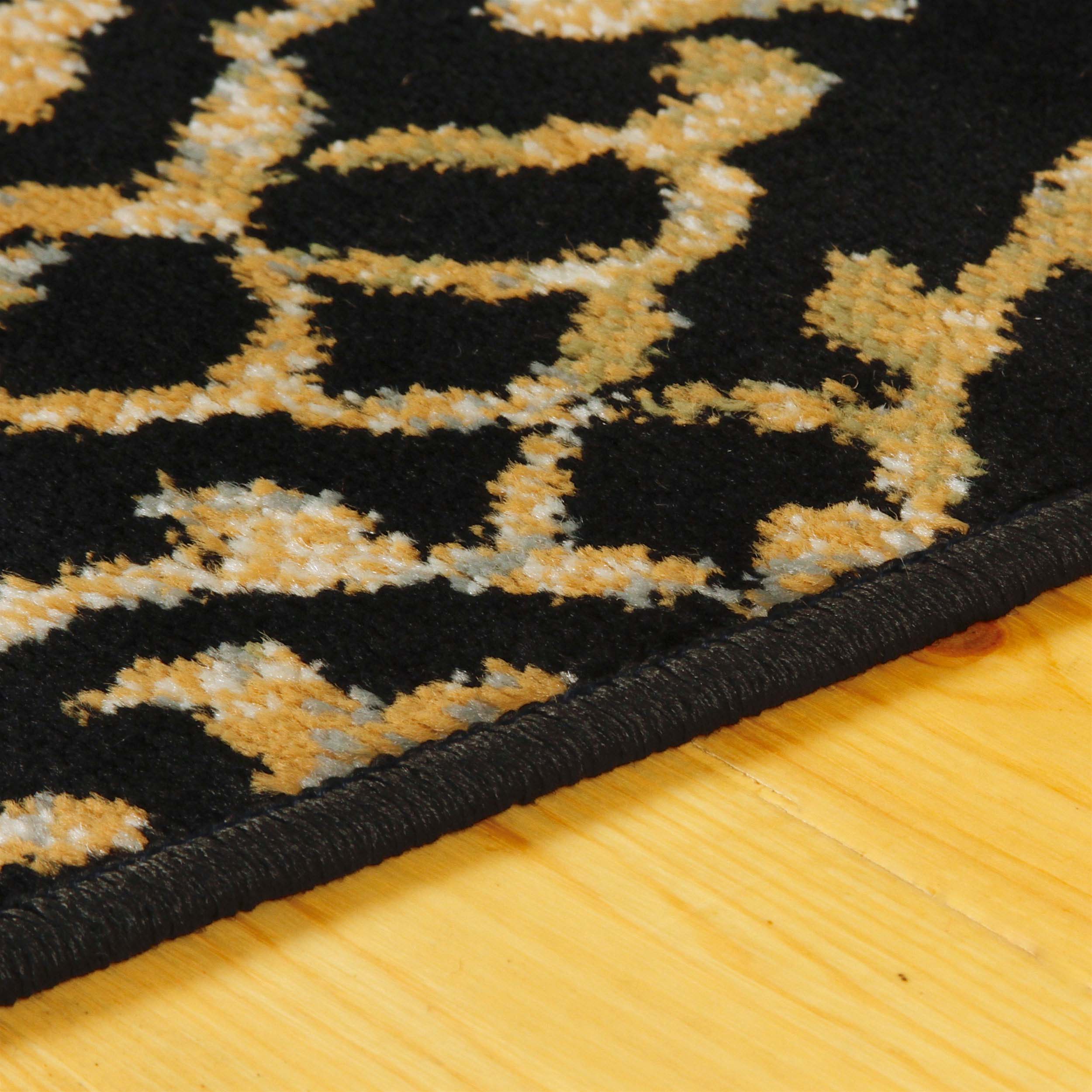 Elegant Corbin Damask Traditional Indoor Area Rug - Non-Slip Living Room Carpet for Home Decor, Bedroom & Dining Room