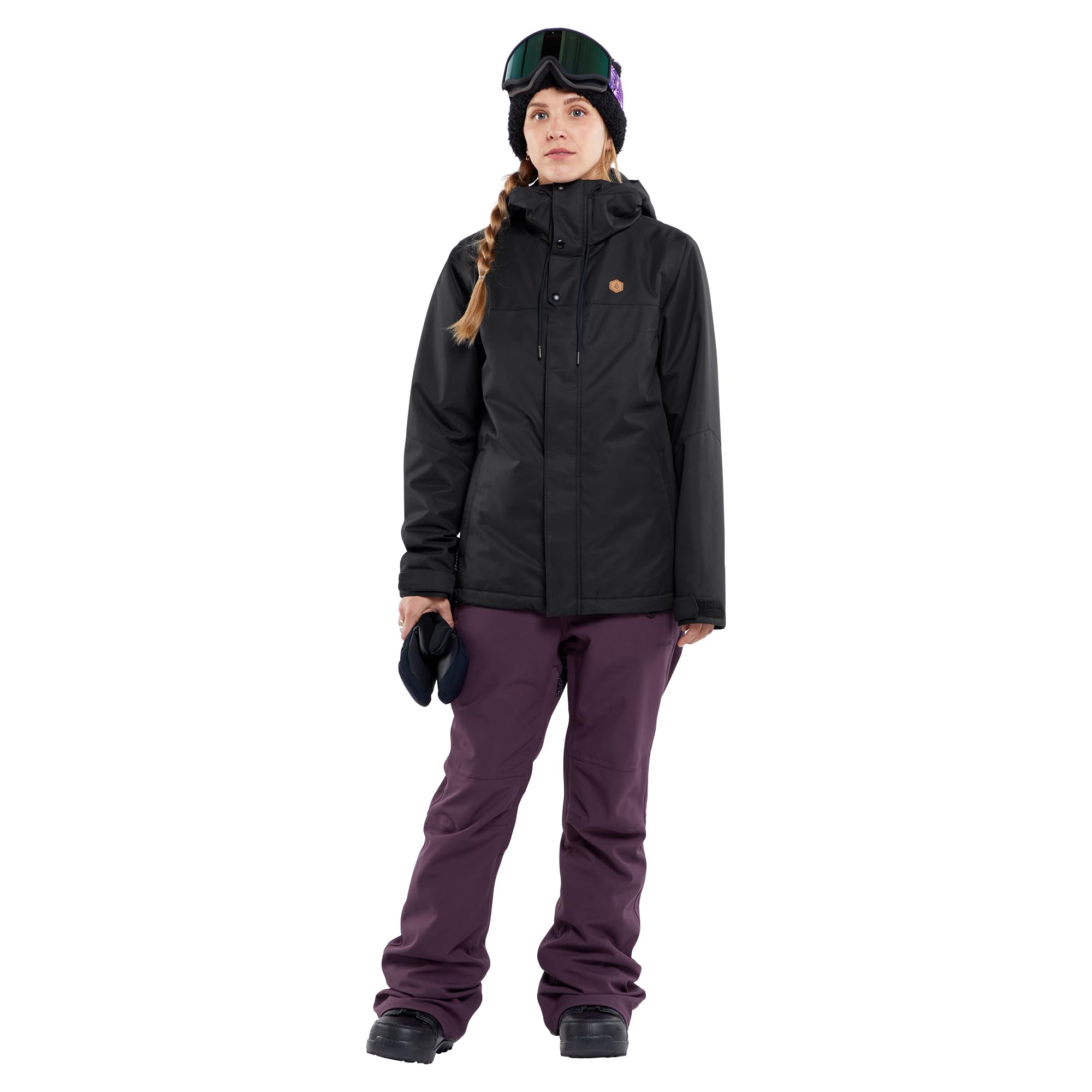 Volcom Women's Swift Bib Overall Snow Pants - Waterproof Insulated Ski & Snowboard Pants for Winter Sports & Outdoor Activities