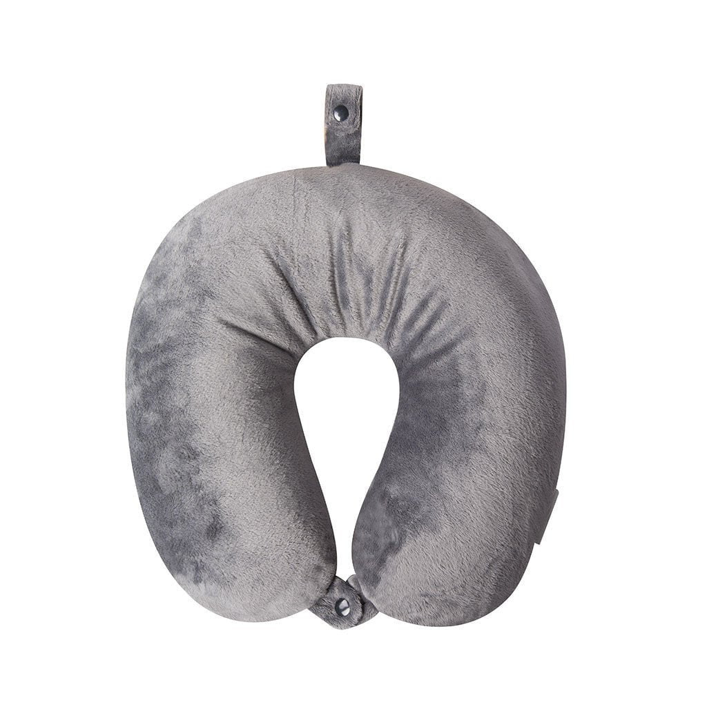 Austin House Beaded Neck Pillow Grey - Comfortable Travel & Home Support Pillow for Neck Pain Relief, Office Chair & Car Seat Use
