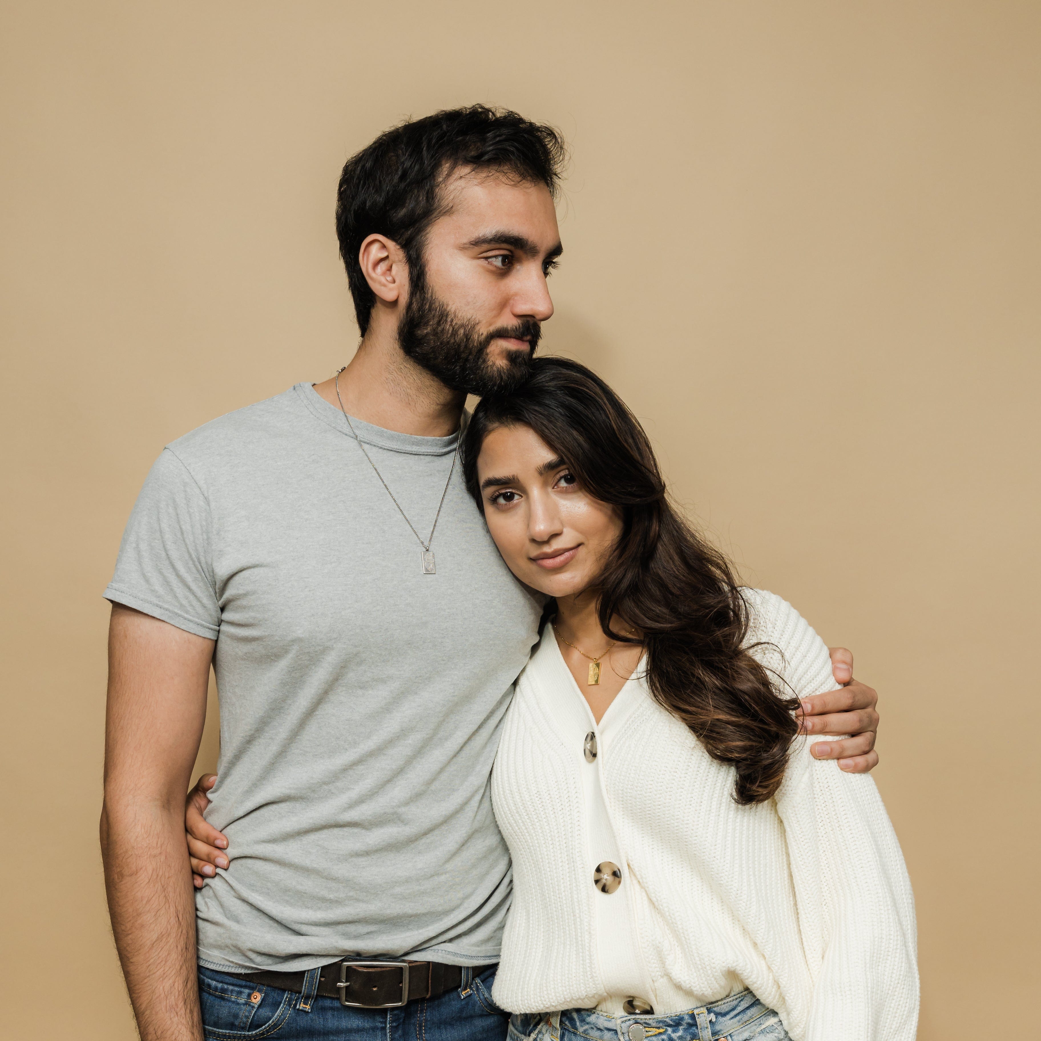 Tranquility in Them Necklace - His & Hers Matching Couple Necklaces for Anniversary, Wedding & Romantic Gifts | Perfect for Date Nights, Valentine's Day & Special Occasions