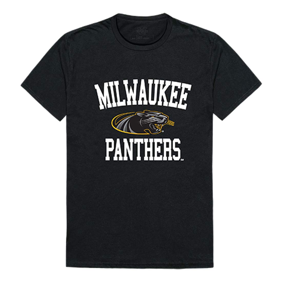 UWM Wisconsin-Milwaukee Panthers NCAA Arch Logo T-Shirt - Black, Small - Perfect for Game Day, College Spirit & Fan Apparel